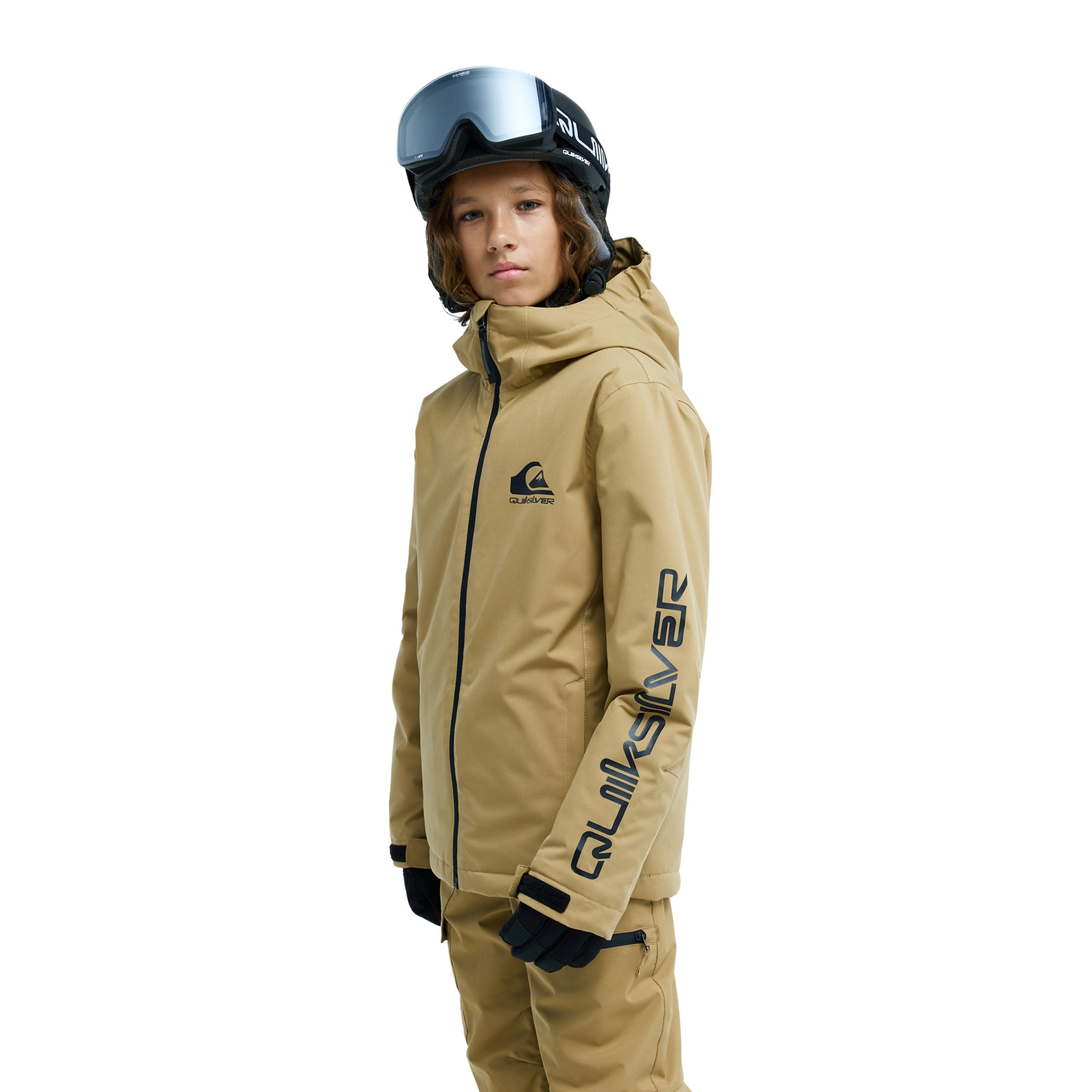 Chaqueta de niños Mission Solid 10K Quiksilver - Marrón Marrón-5