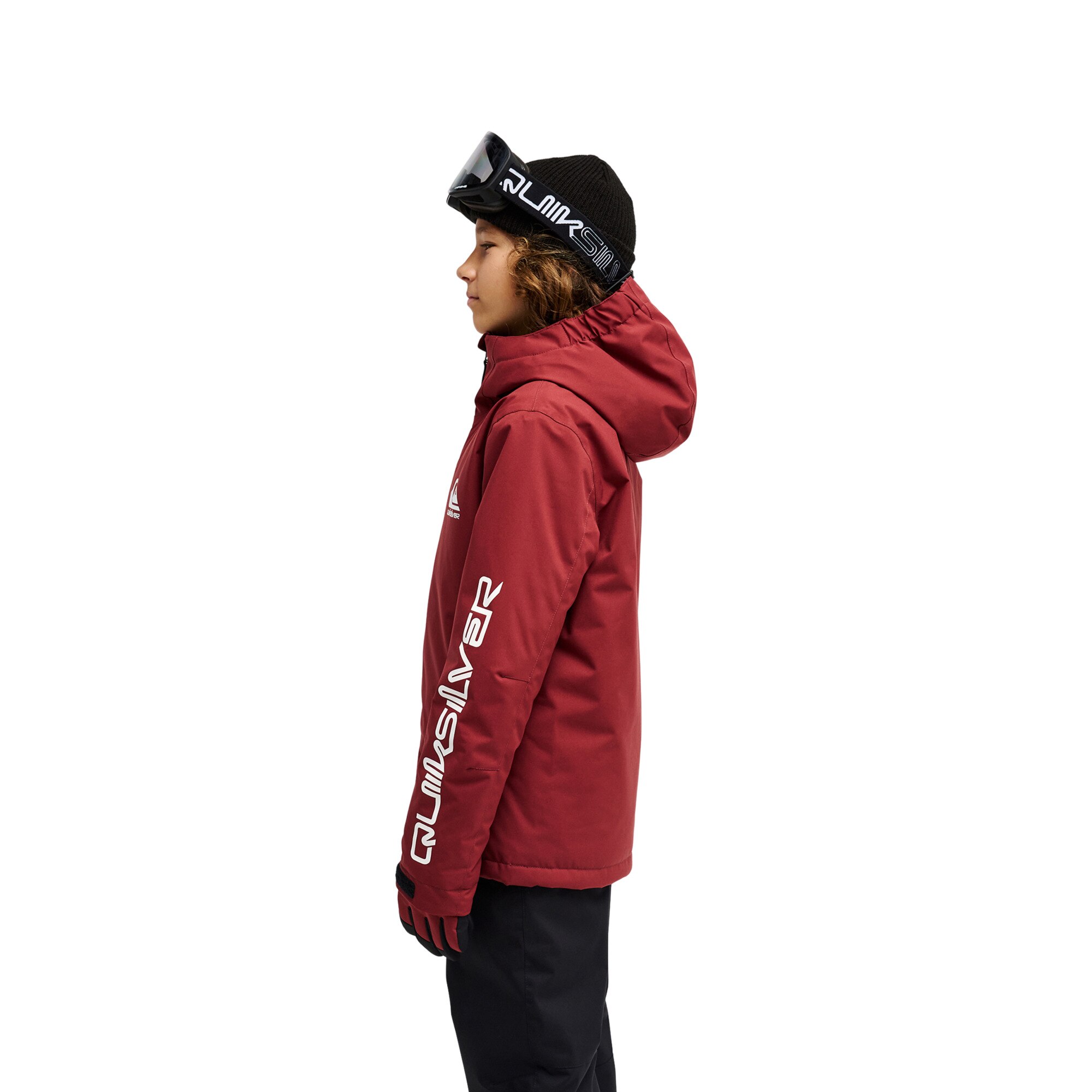 Chaqueta de niños Mission Solid 10K Quiksilver - Rojo cereza Rojo cereza-4