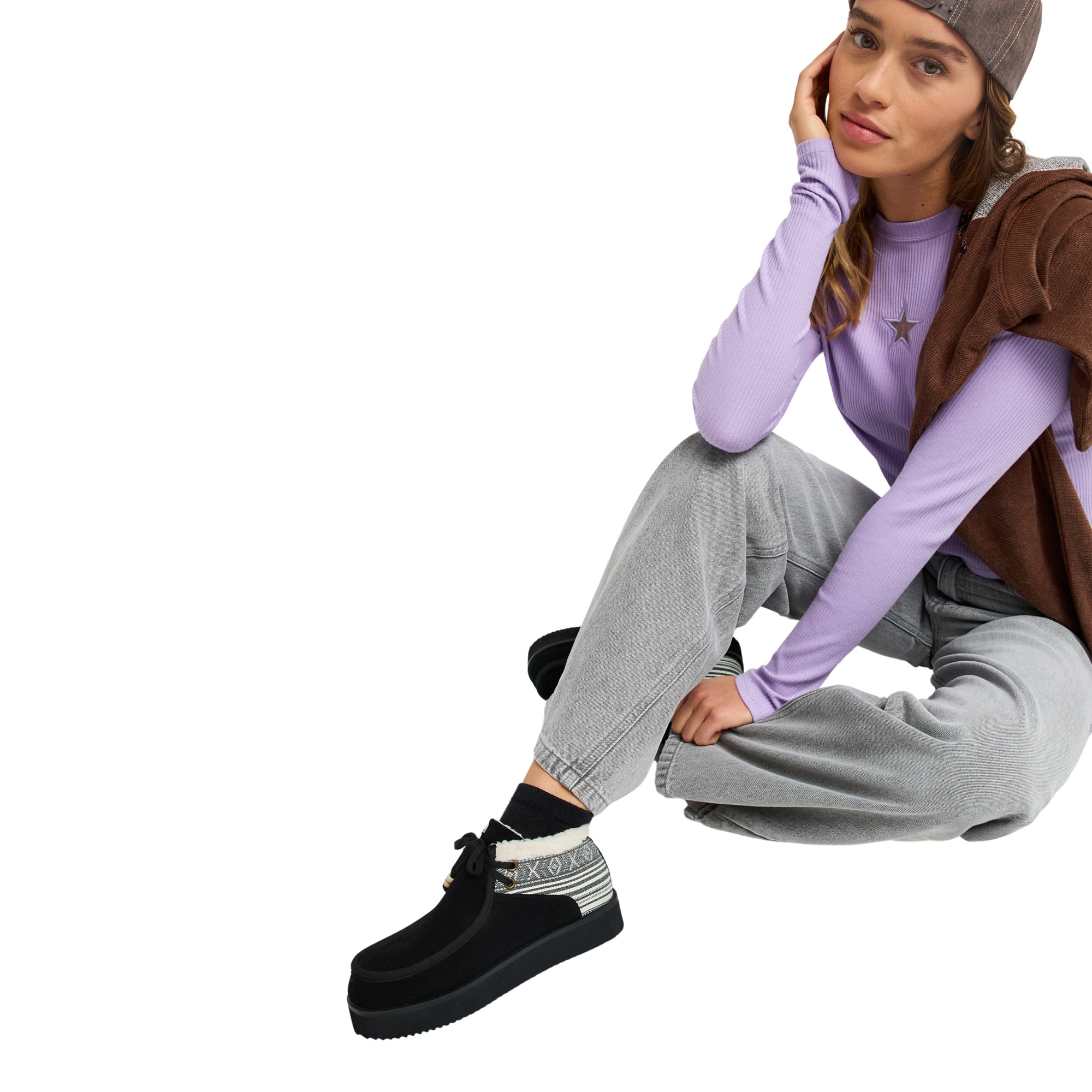 Roxy Botas de mujer Pashta Negro