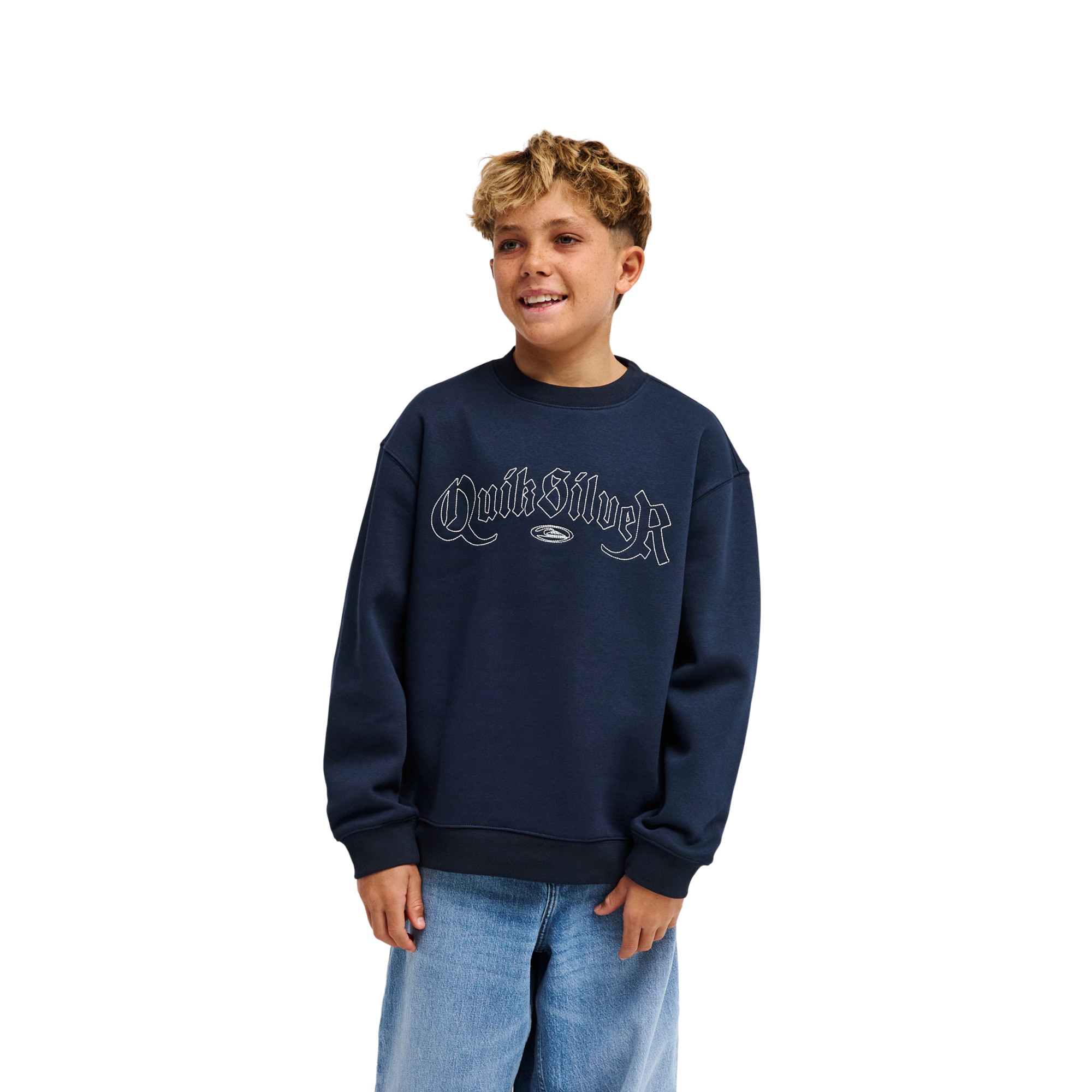 Imagen 0 de Sudadera de niños Graphic Quiksilver Rojo cereza