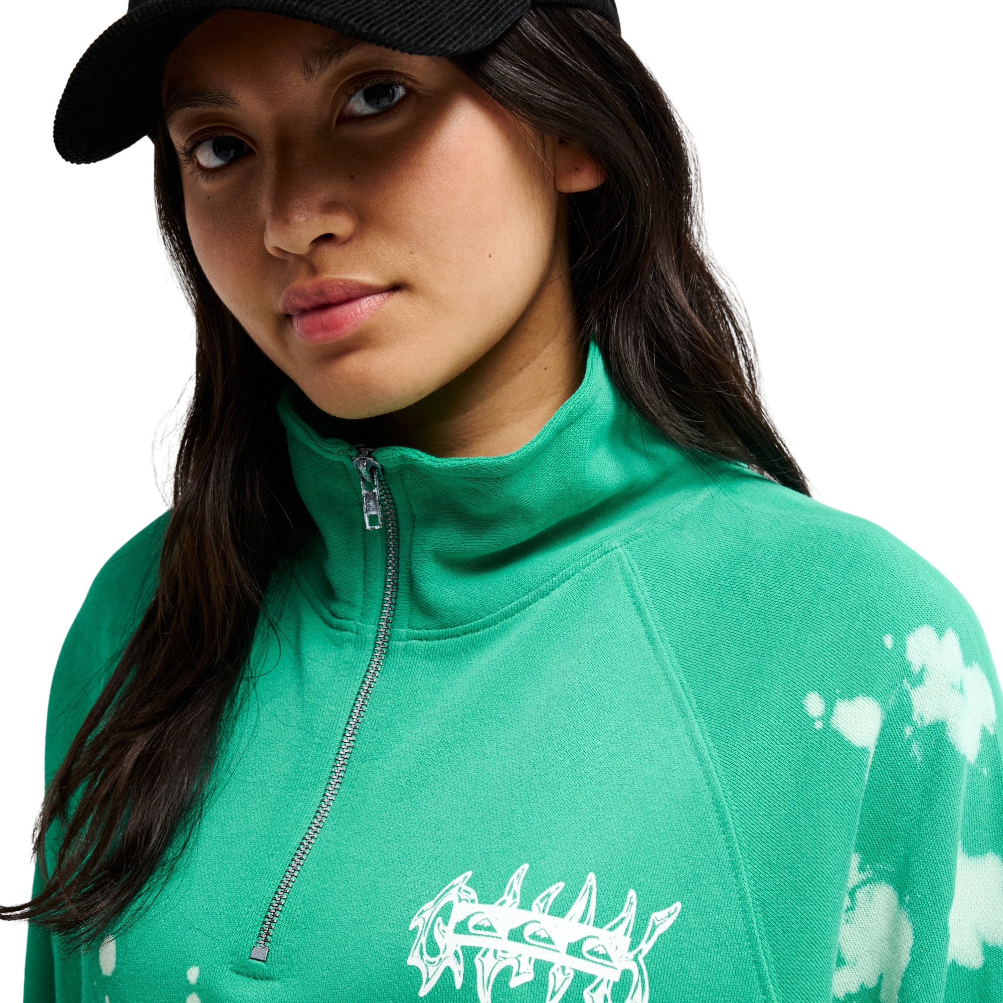 Sudadera de mujer Coronet Peak Quiksilver - Verde Verde-4