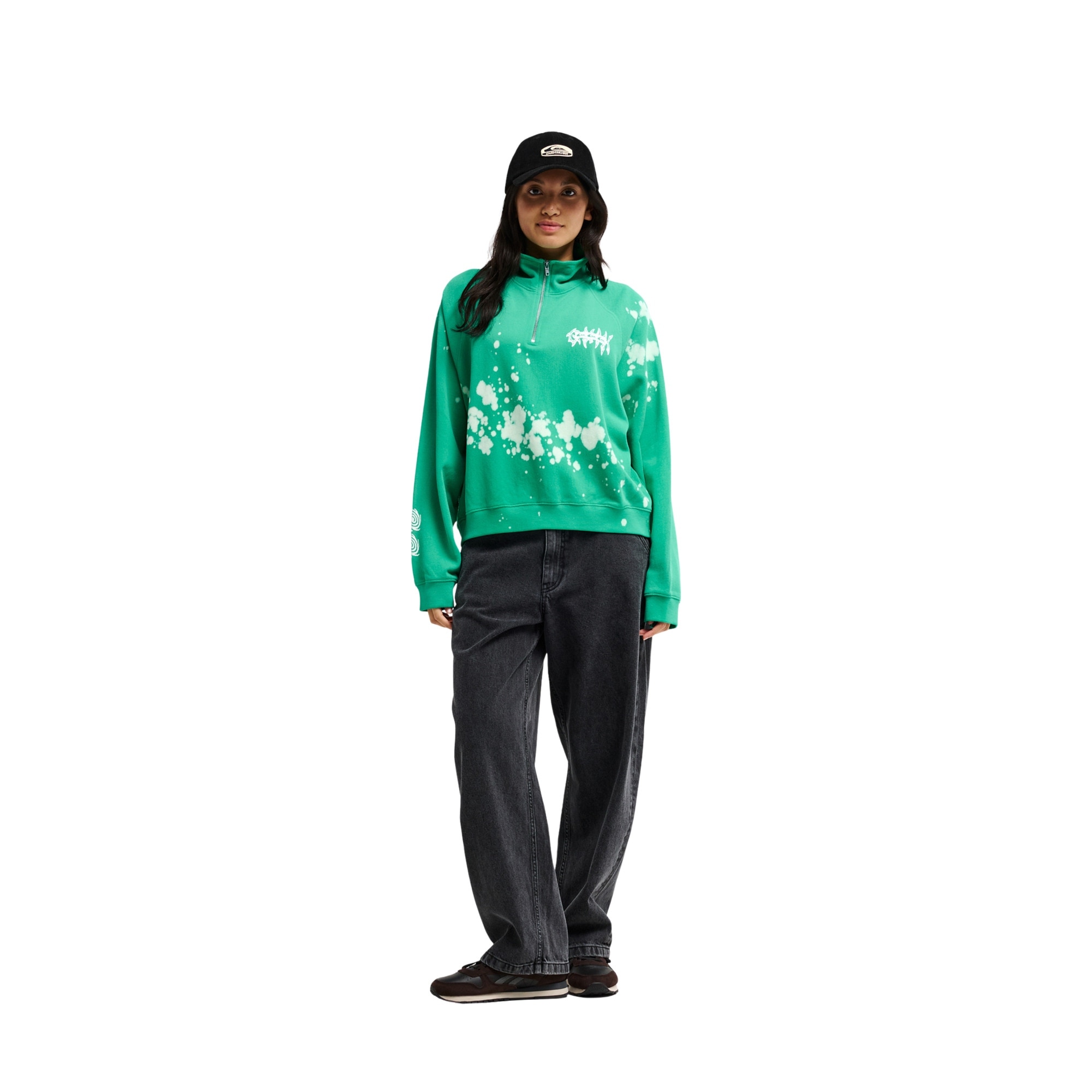 Sudadera de mujer Coronet Peak Quiksilver - Verde Verde-5