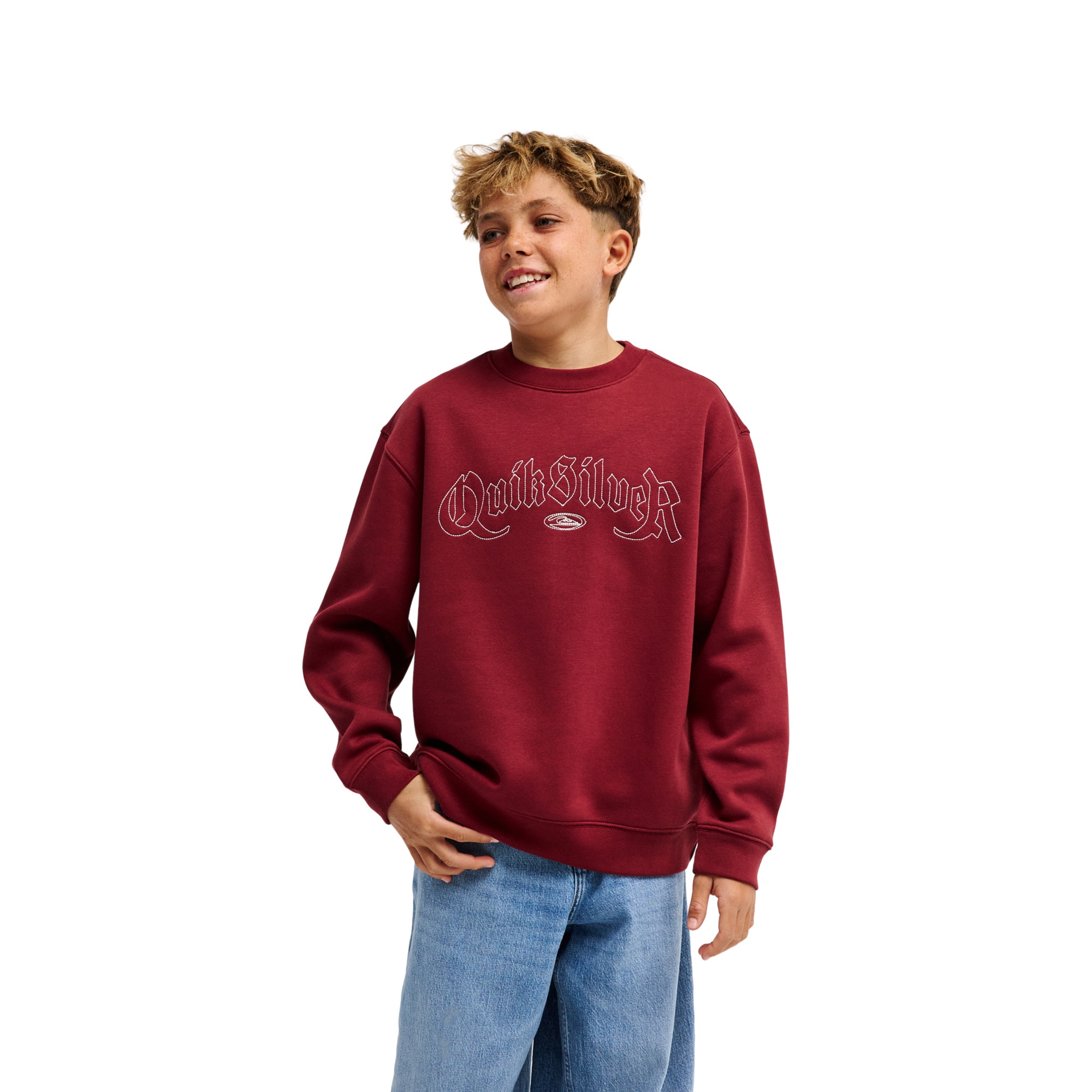 Imagen 1 de Sudadera de niños Graphic Quiksilver - Rojo cereza Rojo cereza