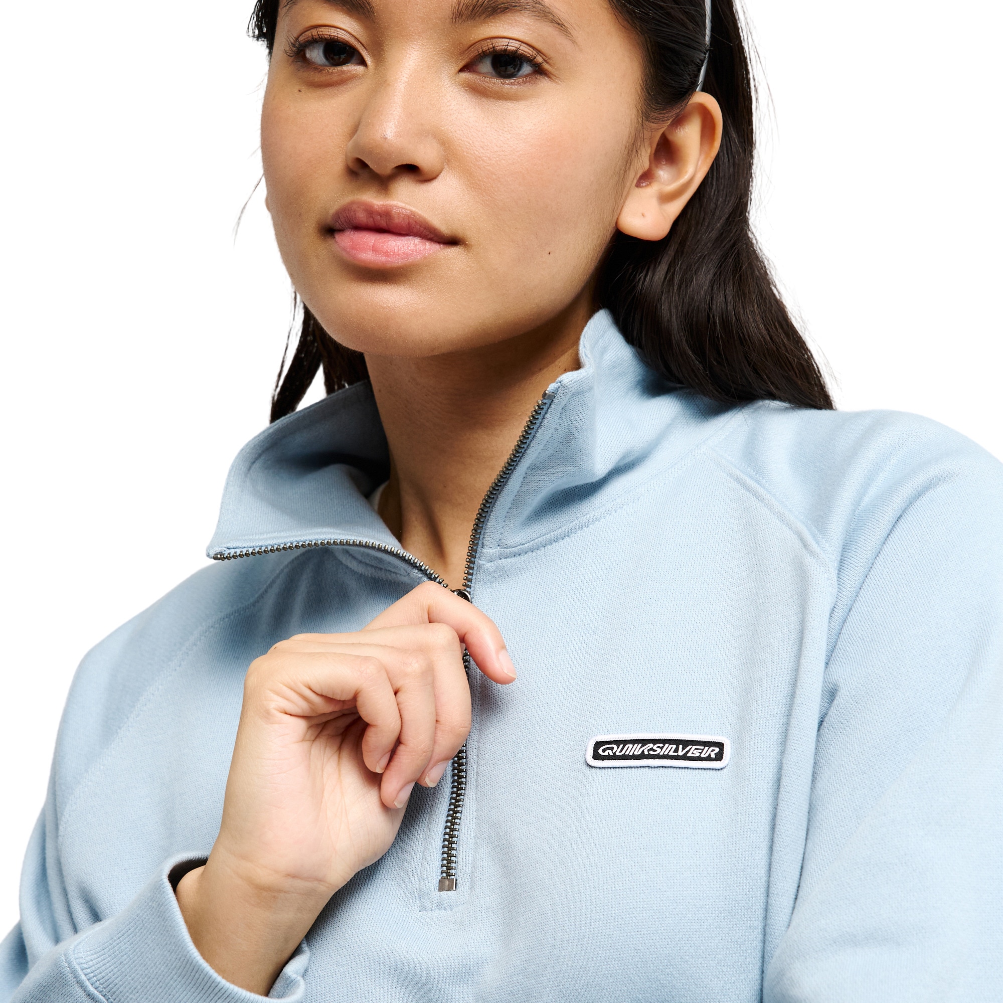 Sudadera de mujer Coronet Peak Quiksilver - Azul Azul-4
