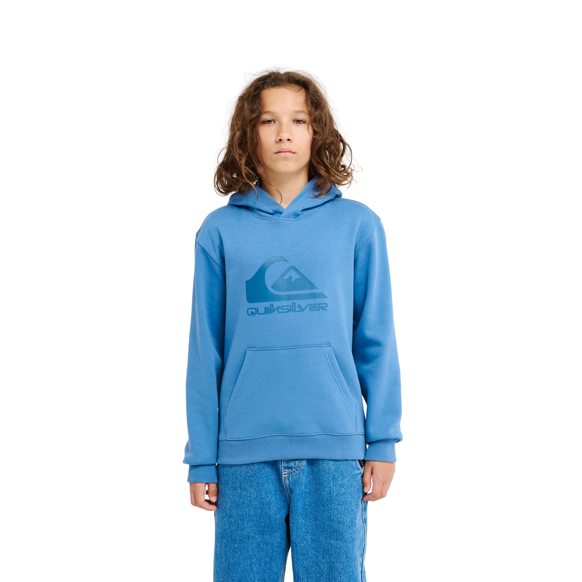 Sudadera de niños Comp Logo Quiksilver - Azul / Gris Azul / Gris-1