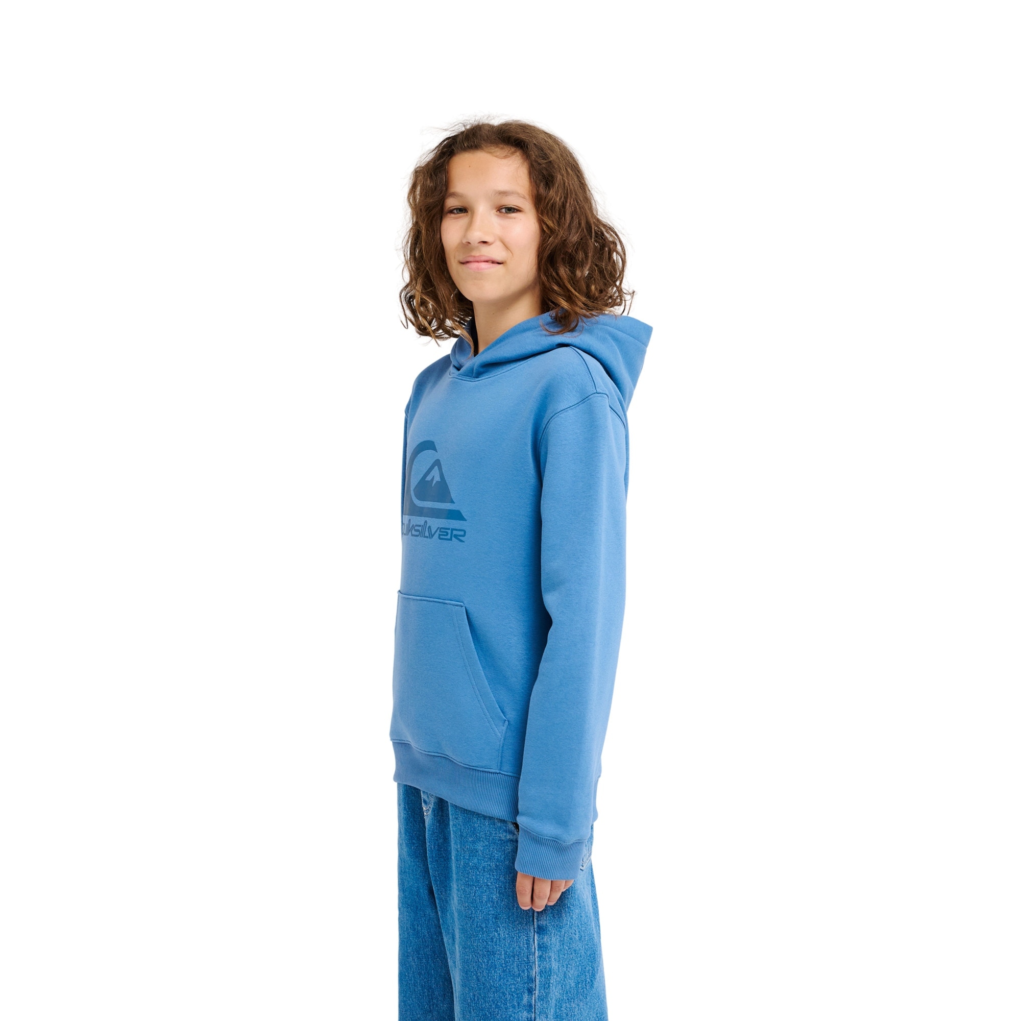 Sudadera de niños Comp Logo Quiksilver - Azul / Gris Azul / Gris-3