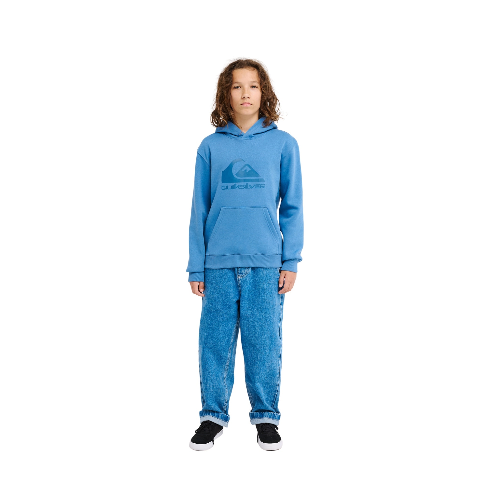 Sudadera de niños Comp Logo Quiksilver - Azul / Gris Azul / Gris-5