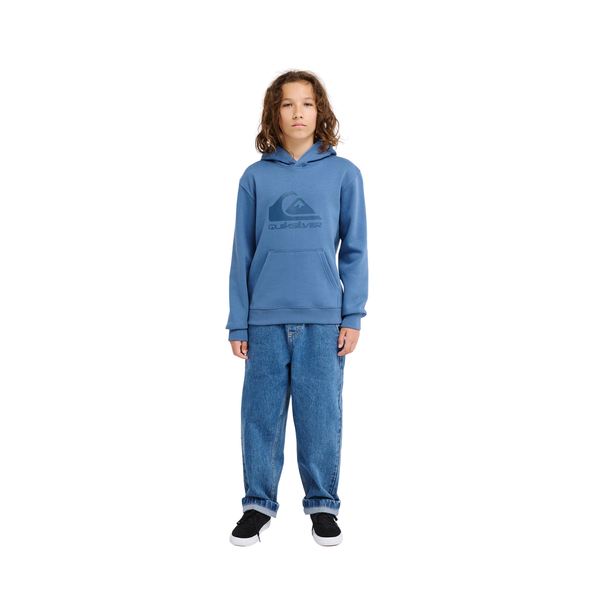 Sudadera de niños Comp Logo Quiksilver - Azul / Gris Azul / Gris-6