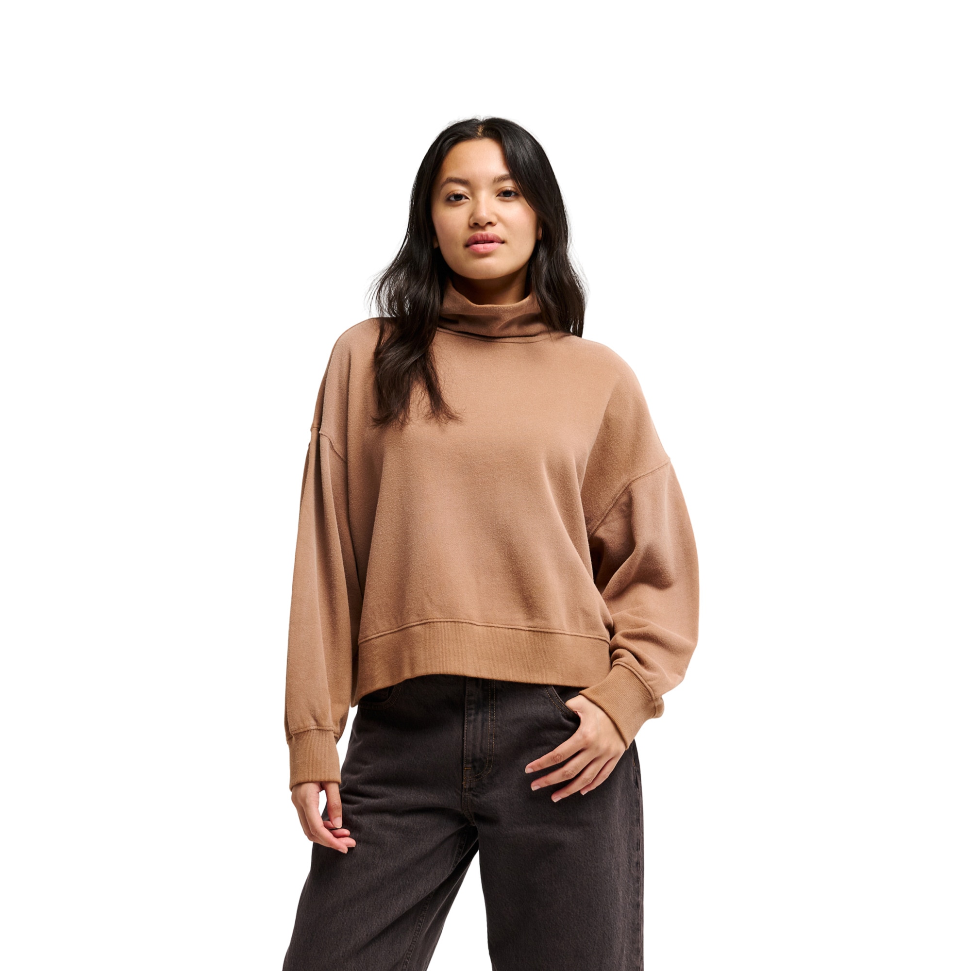 Sudadera de mujer Fox River Quiksilver - Marrón Marrón-1