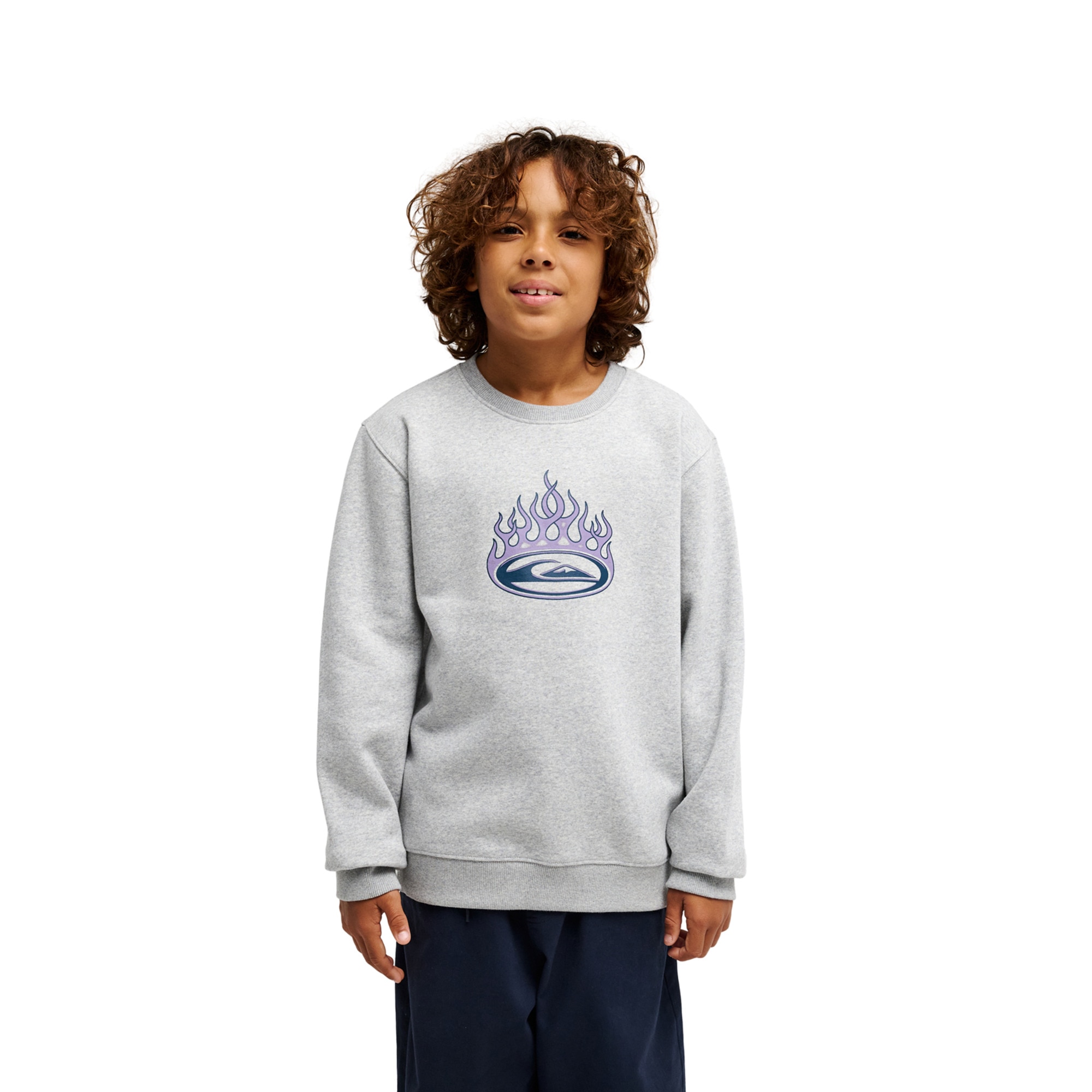 Imagen 0 de Sudadera de niños Graphic Quiksilver Gris