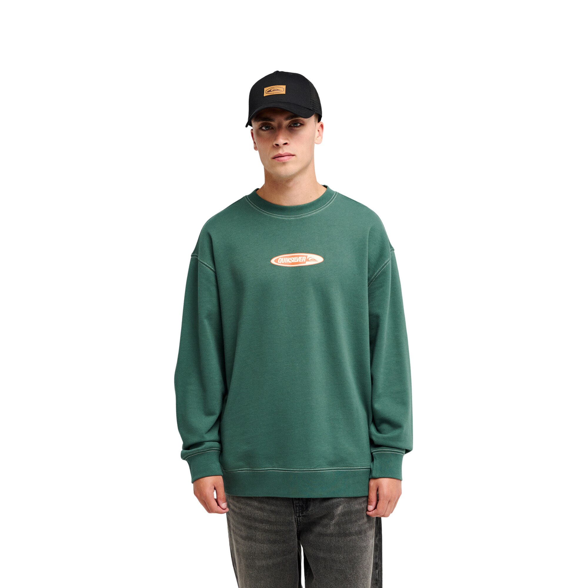 Sudadera de hombre Disk Quiksilver - Verde Verde-1