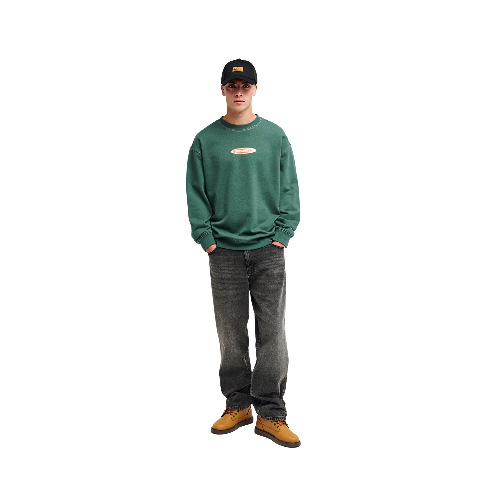 Sudadera de hombre Disk Quiksilver - Verde Verde-5