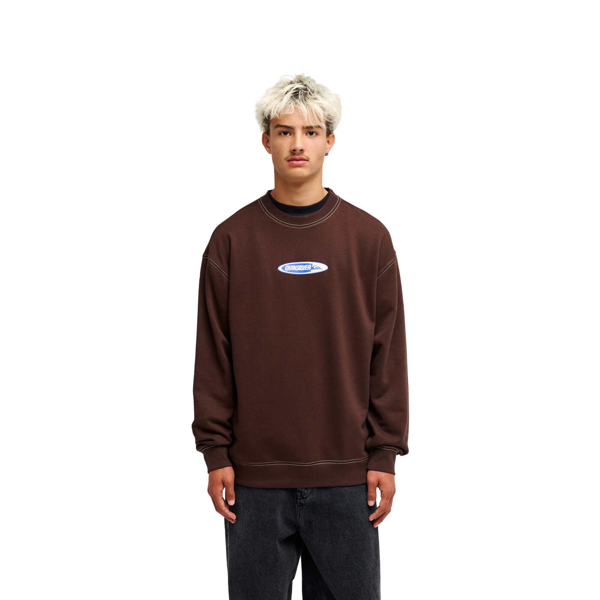 Sudadera de hombre Disk Quiksilver - Marrón Marrón-1