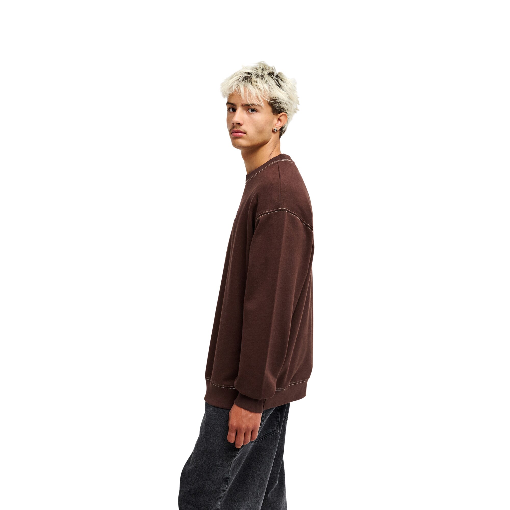 Sudadera de hombre Disk Quiksilver - Marrón Marrón-3