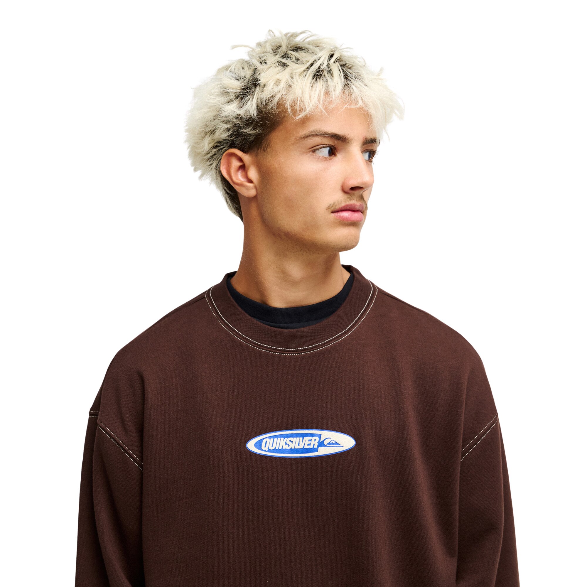 Sudadera de hombre Disk Quiksilver - Marrón Marrón-4