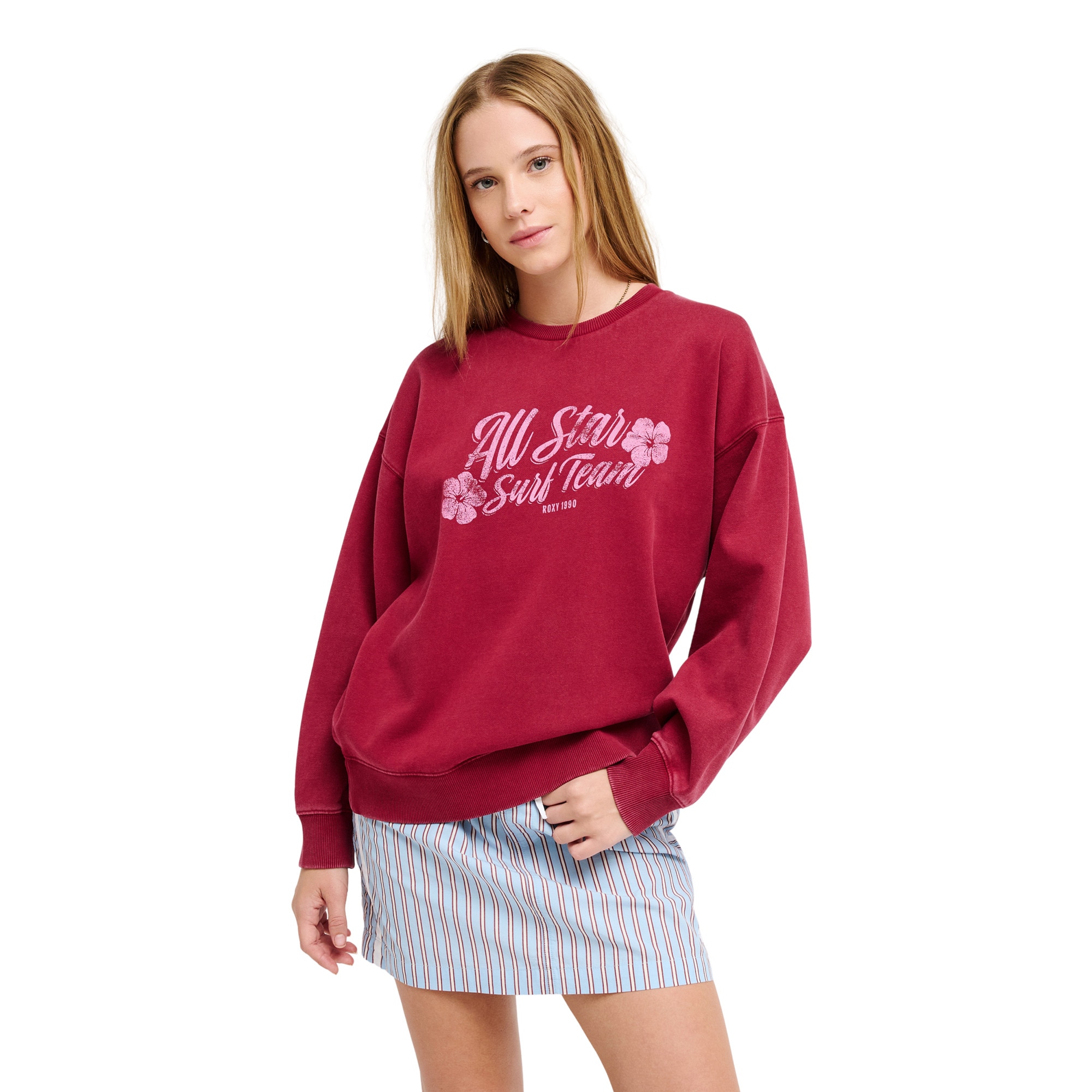 Sudadera de mujer Lineup Roxy - Rojo Rojo-3