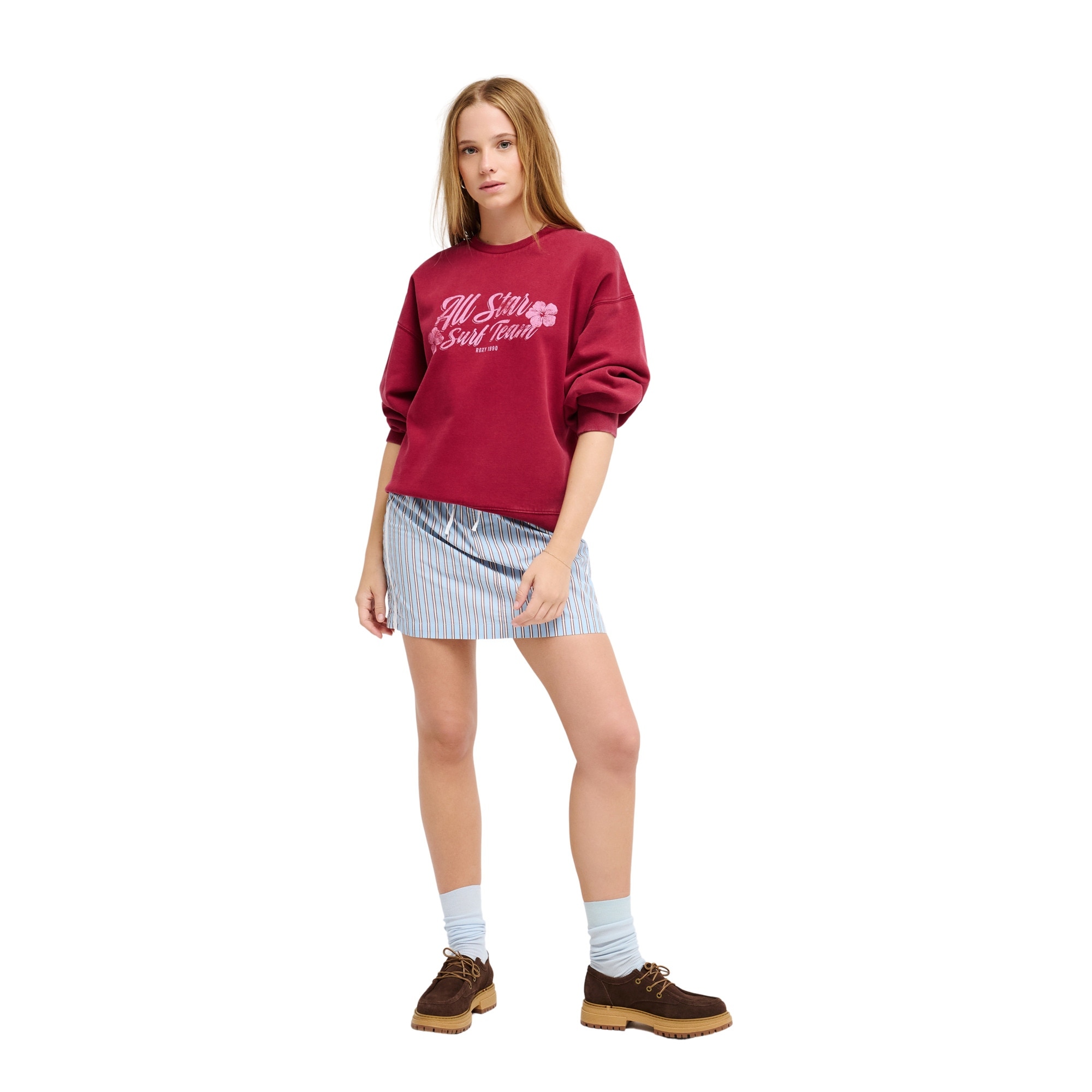 Sudadera de mujer Lineup Roxy - Rojo Rojo-5