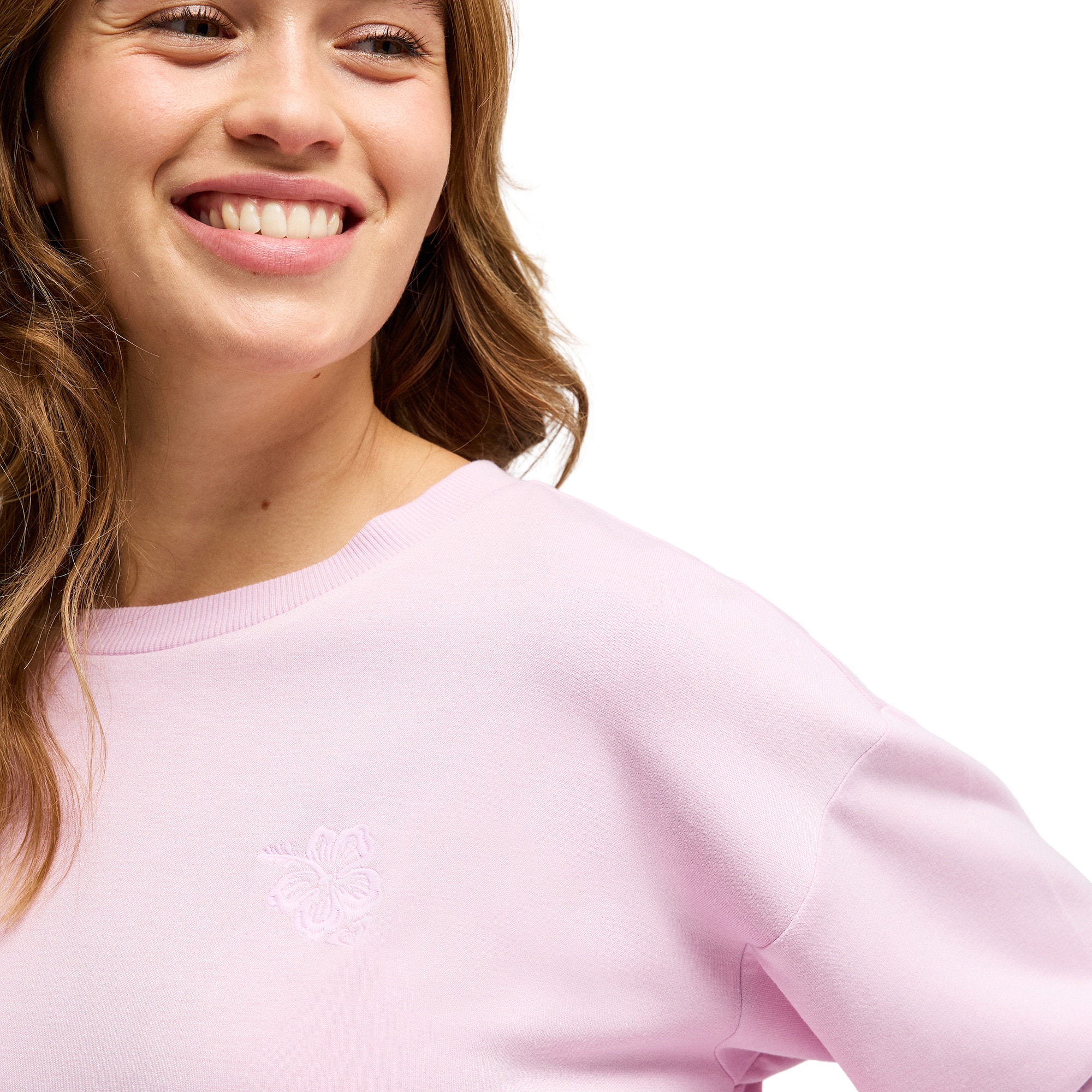 Sudadera de mujer Surfing By Moonlight Roxy - Rosa Rosa-4