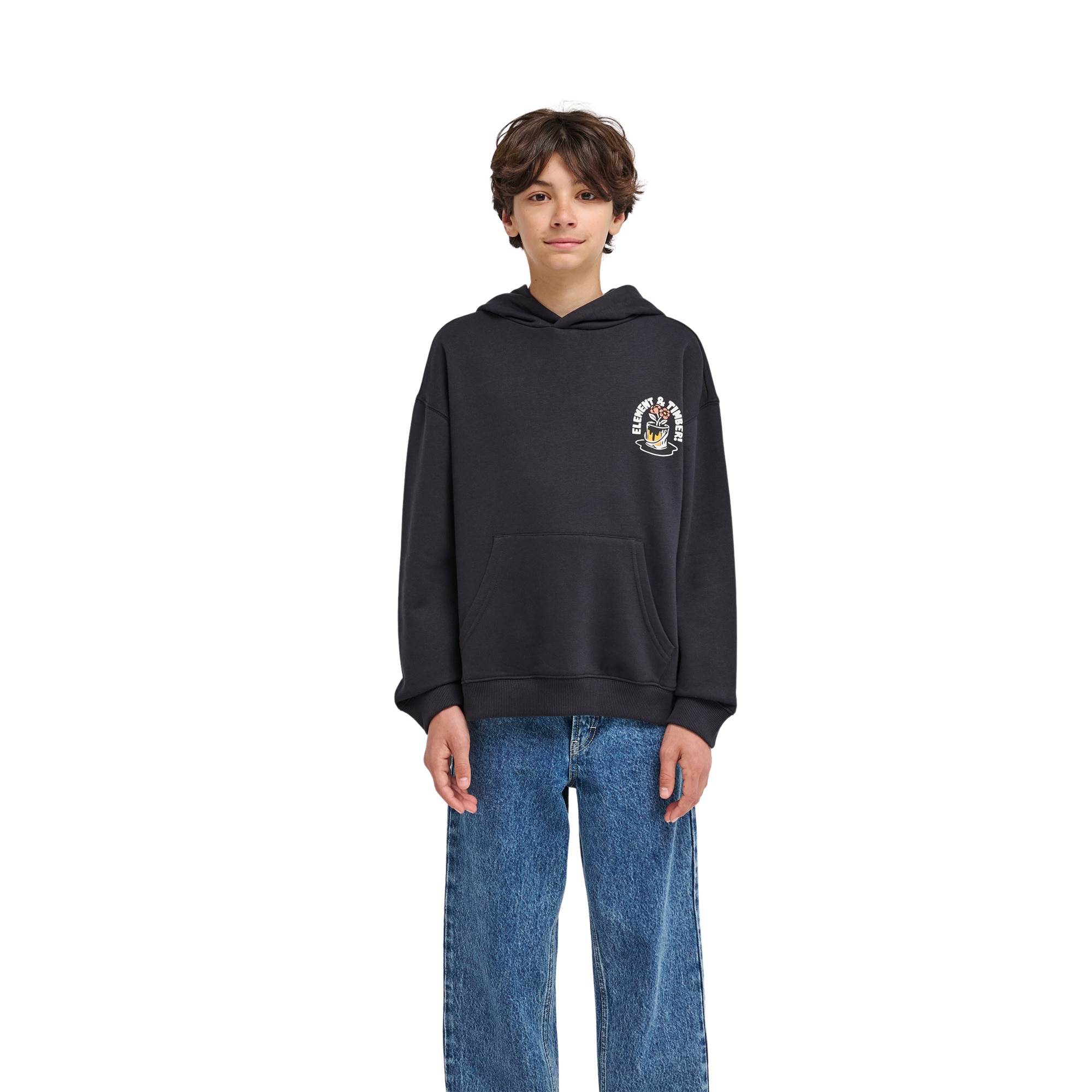 Element Sudadera de niños Timber Flower Pot Negro