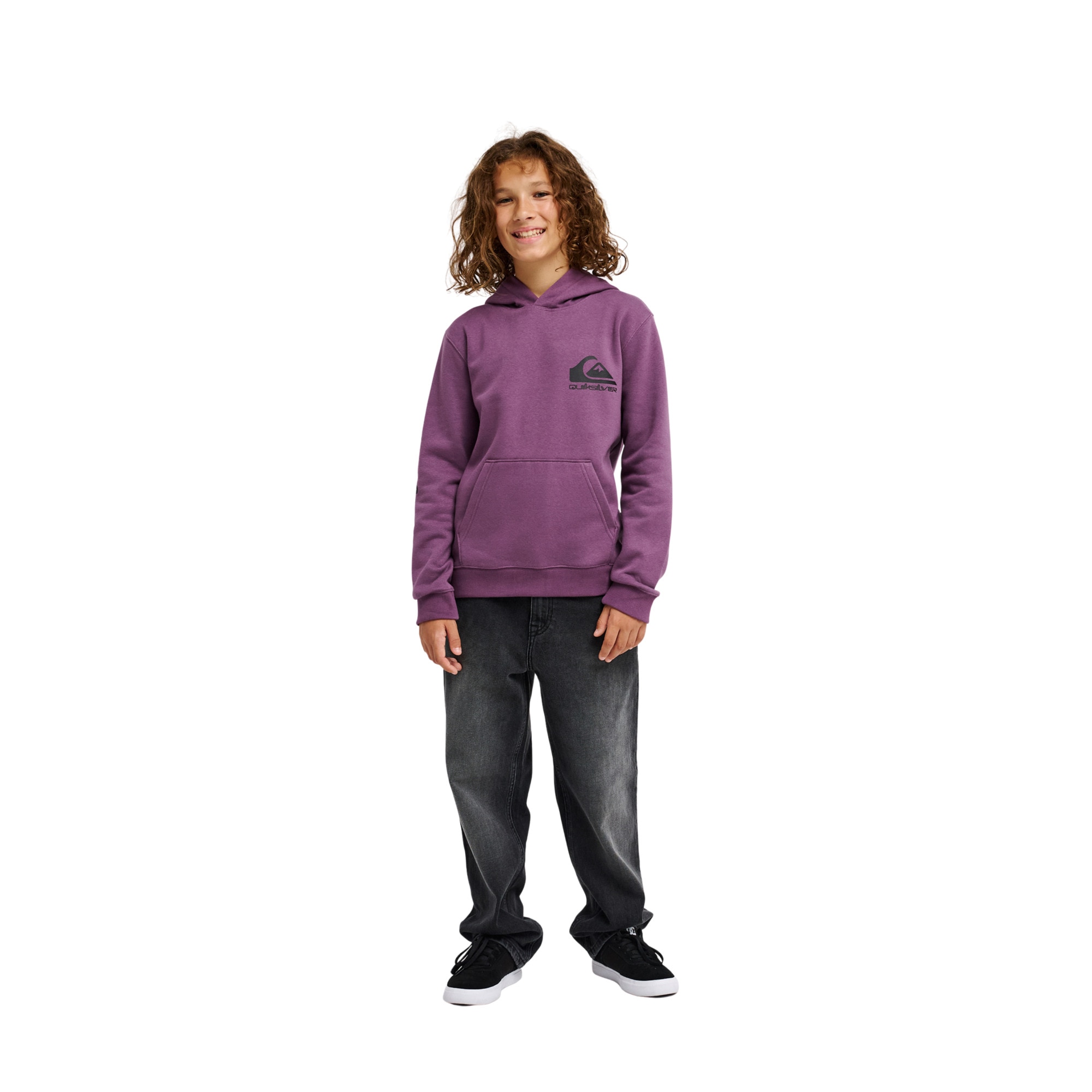 Sudadera de niños Omni Logo Quiksilver - Morado Morado-5