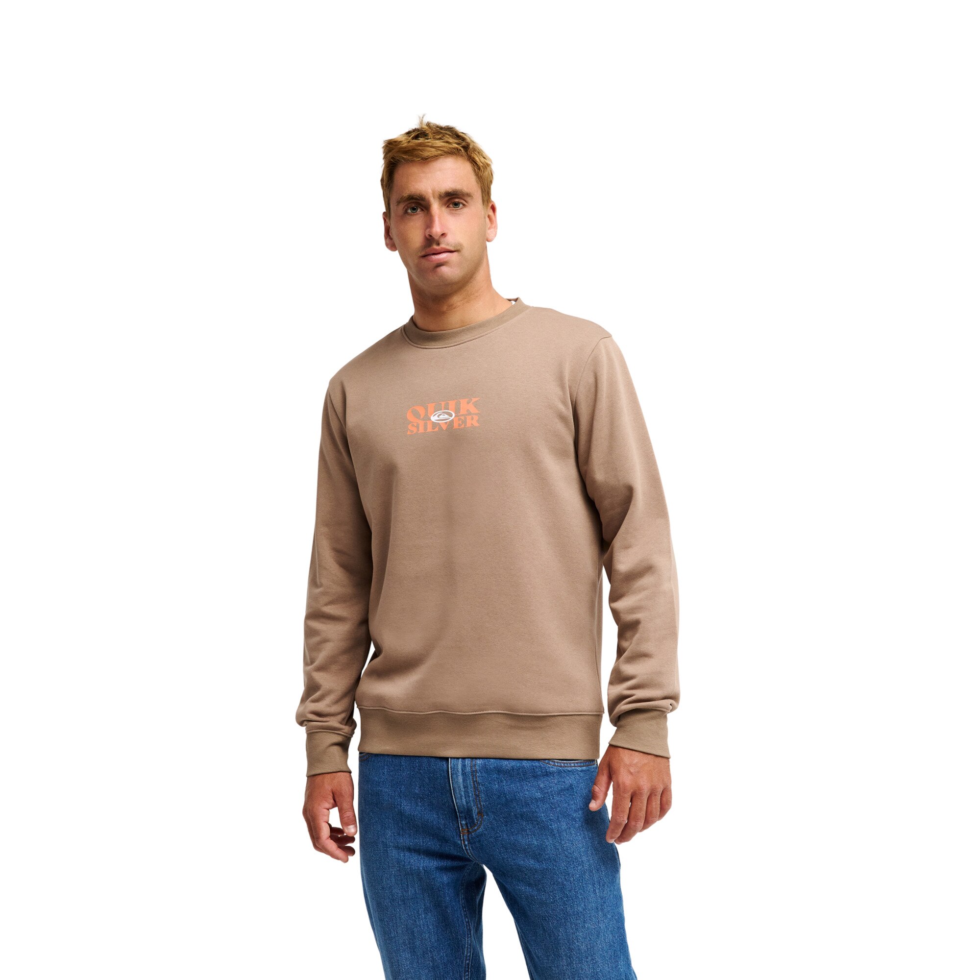 Sudadera de hombre TRUE Quiksilver - Marrón Marrón-1