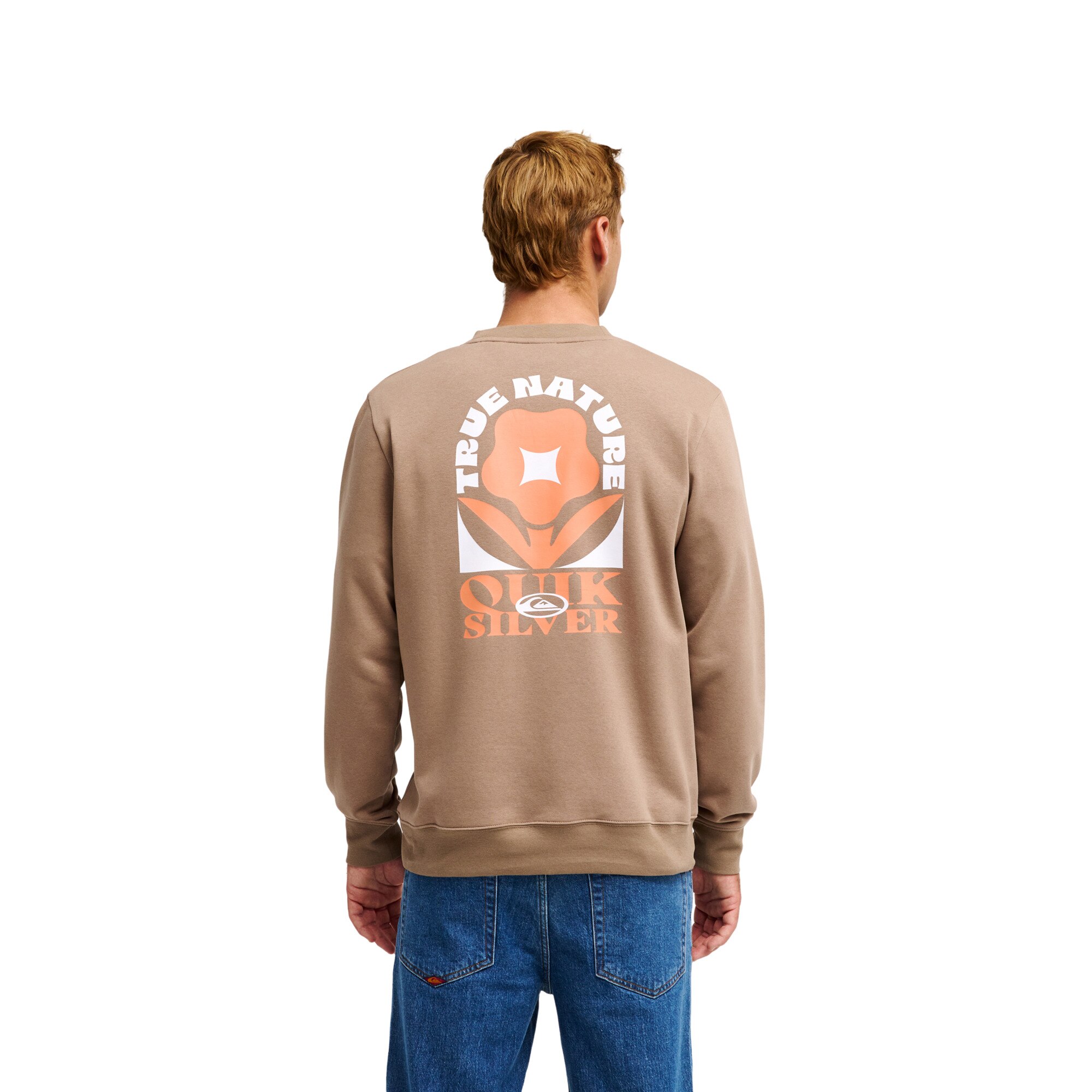 Sudadera de hombre TRUE Quiksilver - Marrón Marrón-2