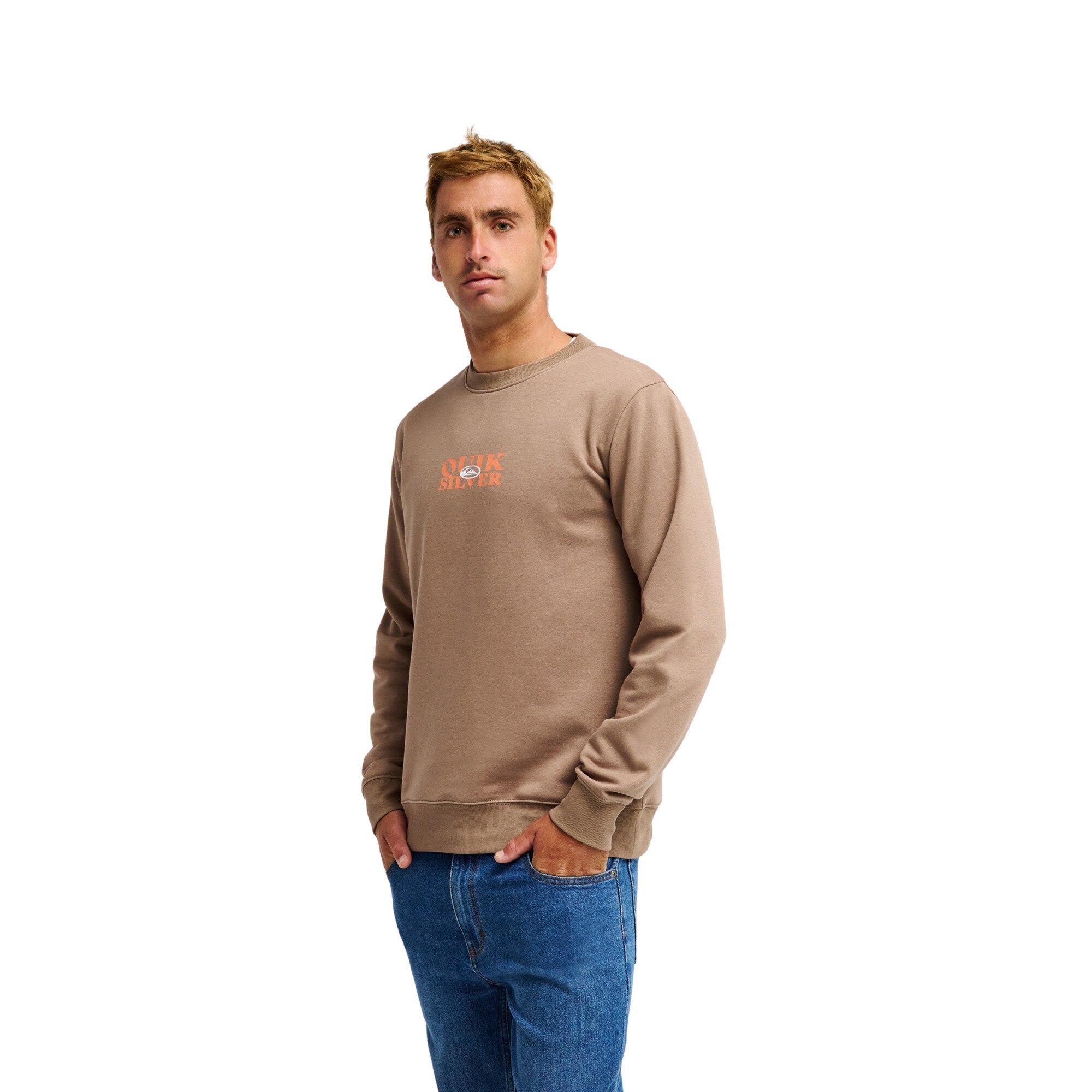 Sudadera de hombre TRUE Quiksilver - Marrón Marrón-3