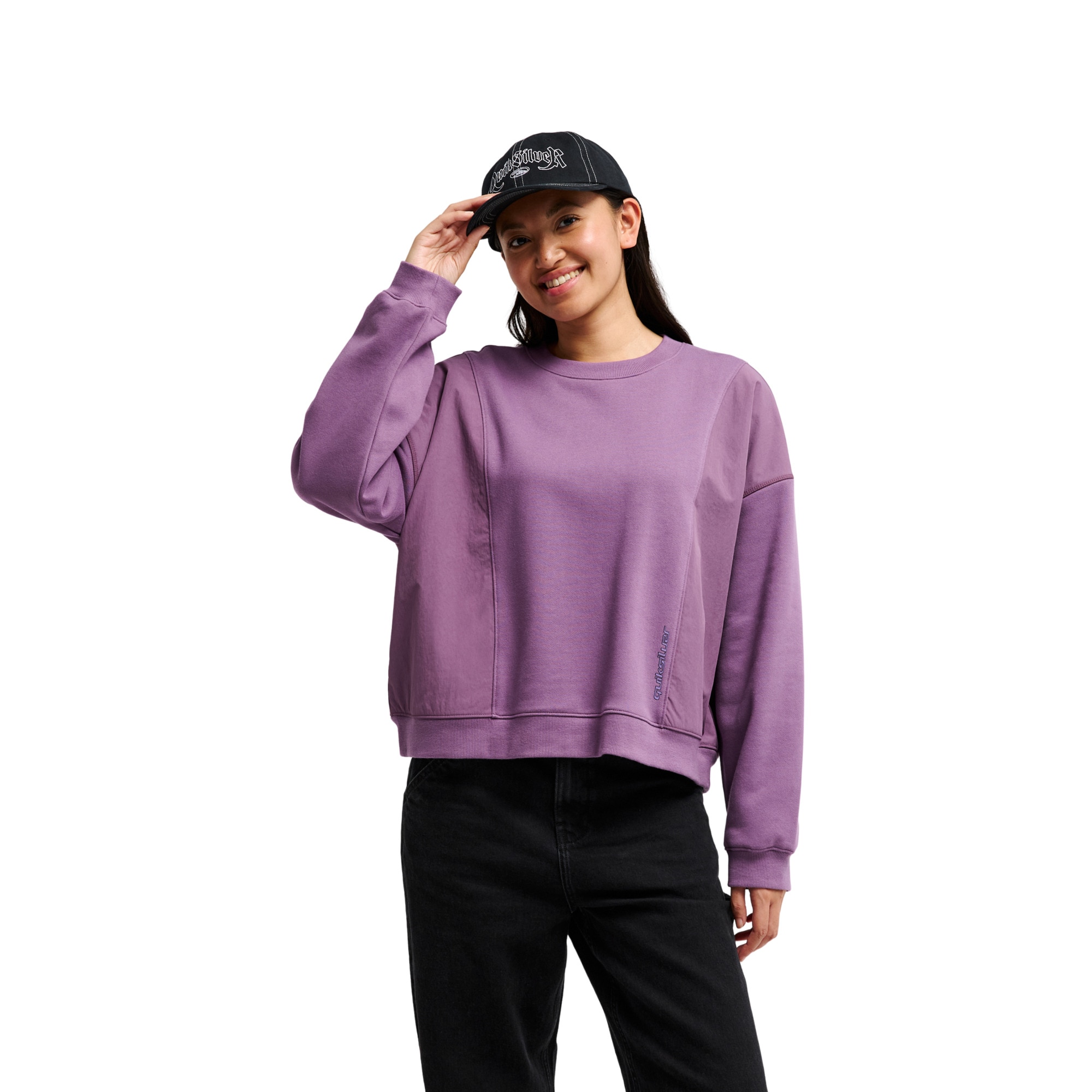 Imagen 0 de Sudadera de mujer Sunway Block Quiksilver Morado