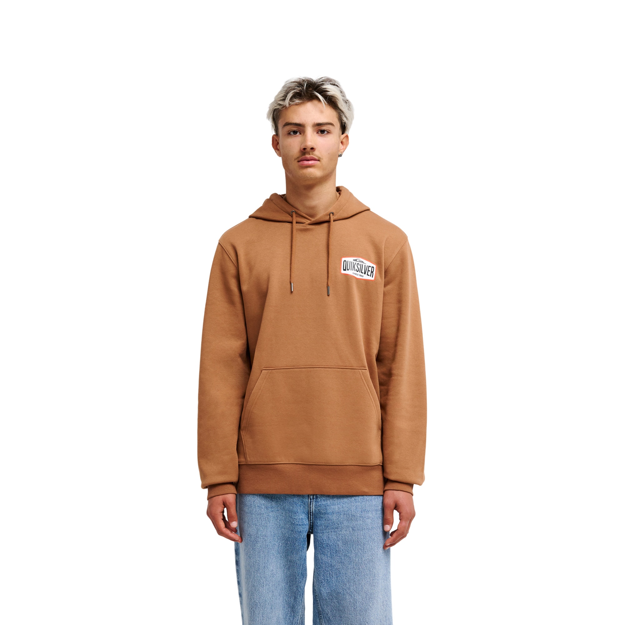 Sudadera de hombre Surf Garage Quiksilver - Marrón Marrón-1
