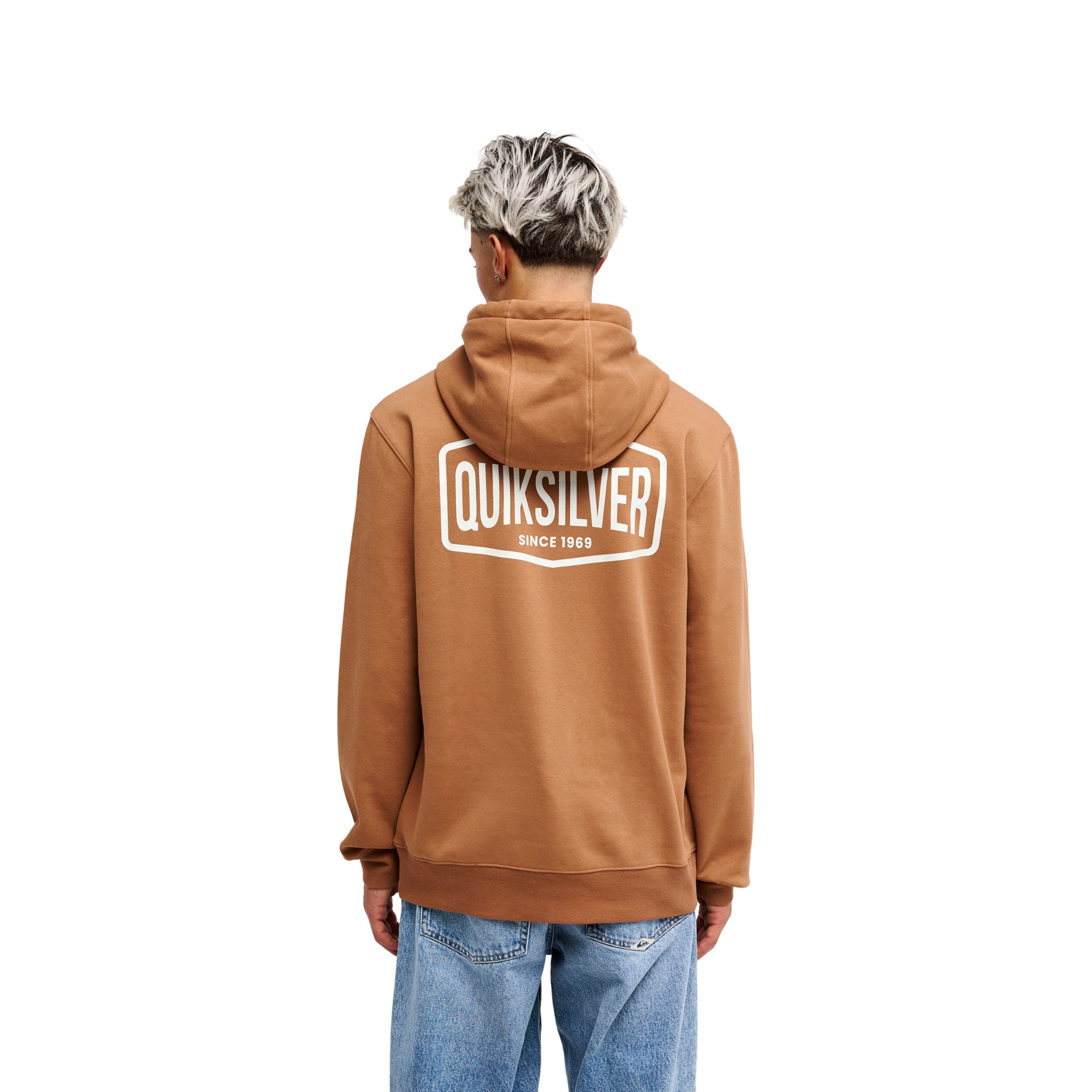 Sudadera de hombre Surf Garage Quiksilver - Marrón Marrón-2