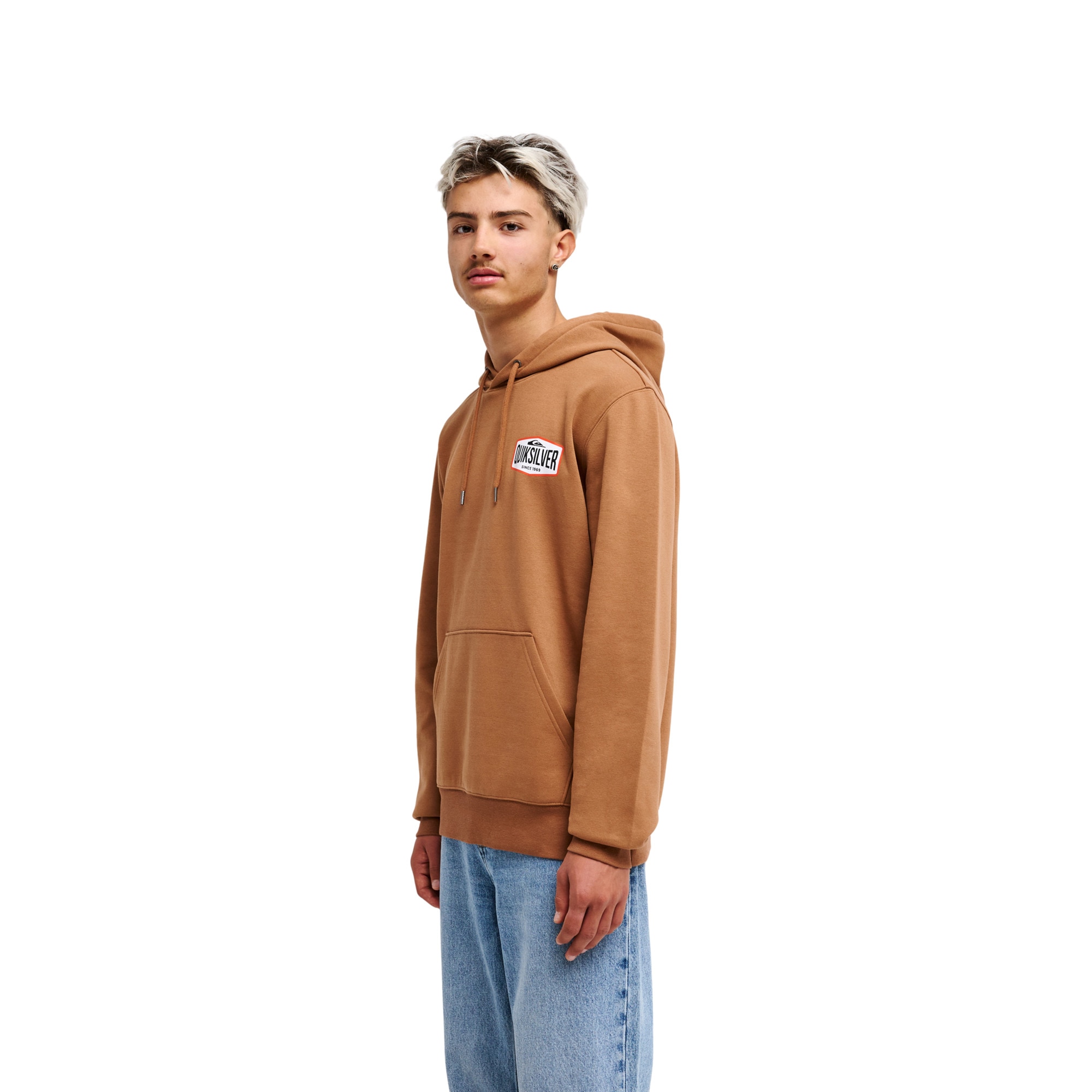 Sudadera de hombre Surf Garage Quiksilver - Marrón Marrón-3