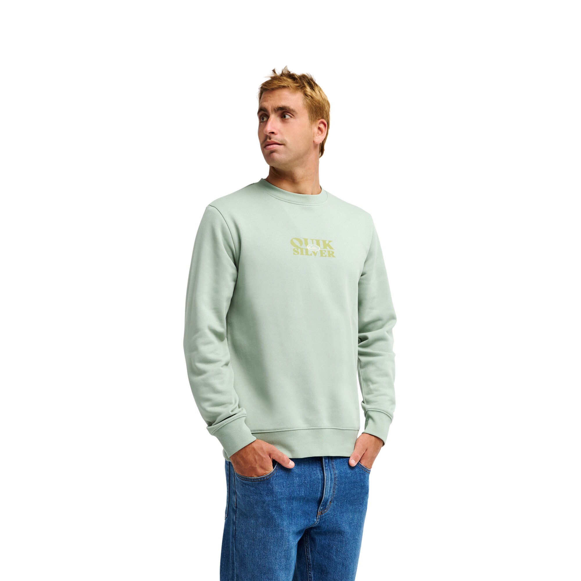 Sudadera de hombre TRUE Quiksilver - Verde Verde-3