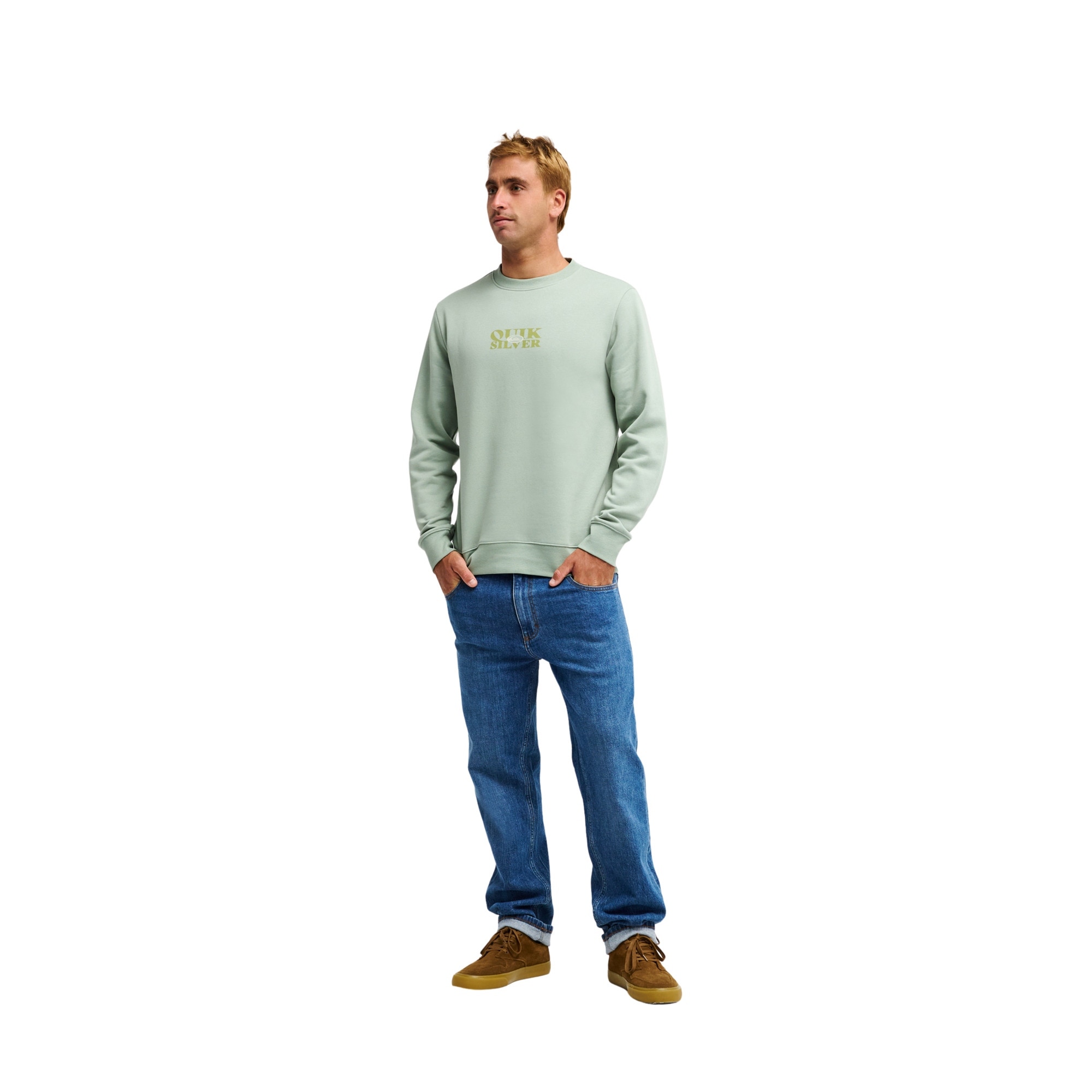 Sudadera de hombre TRUE Quiksilver - Verde Verde-5