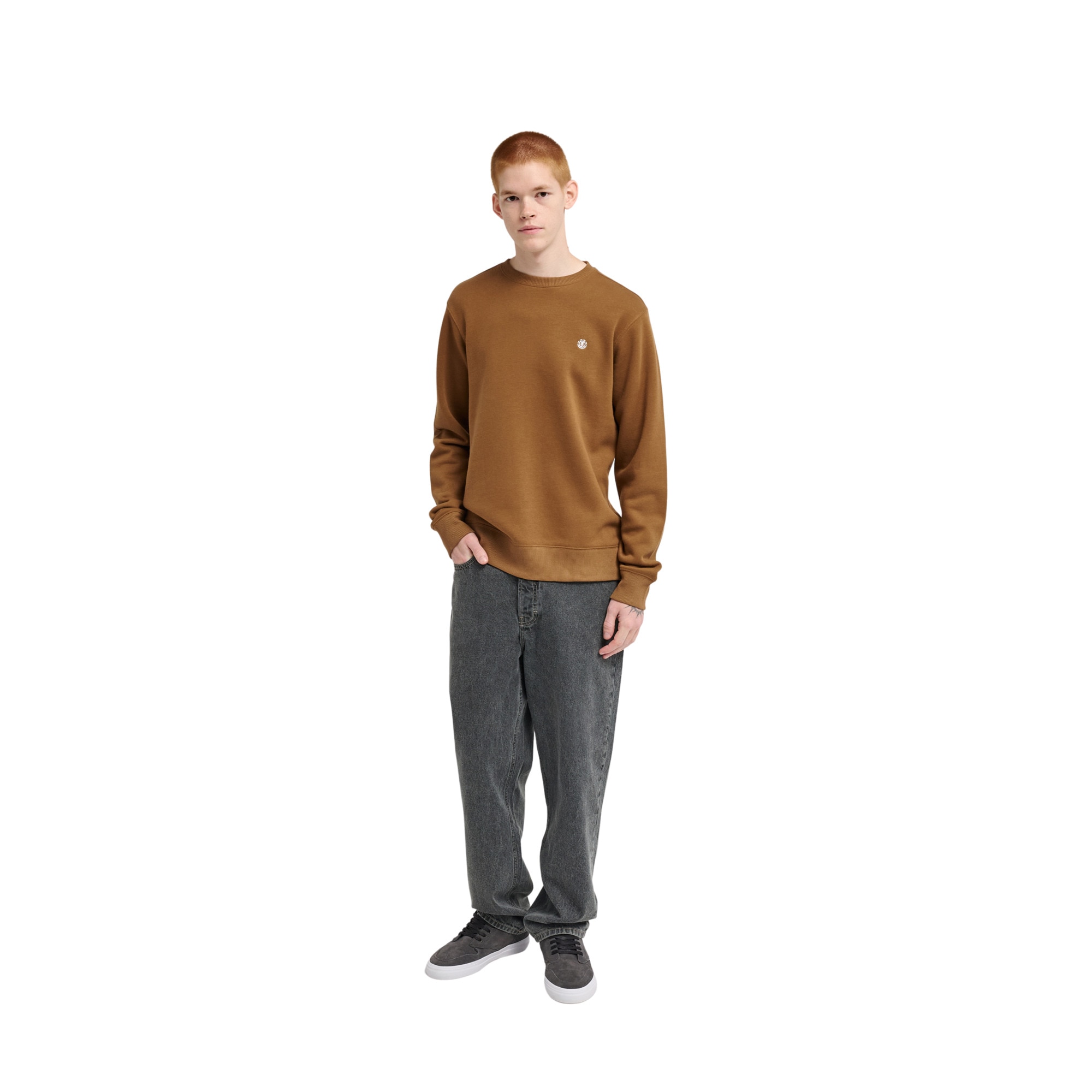 Sudadera de hombre Icon Embroidery Cr Element - Marrón Marrón-4