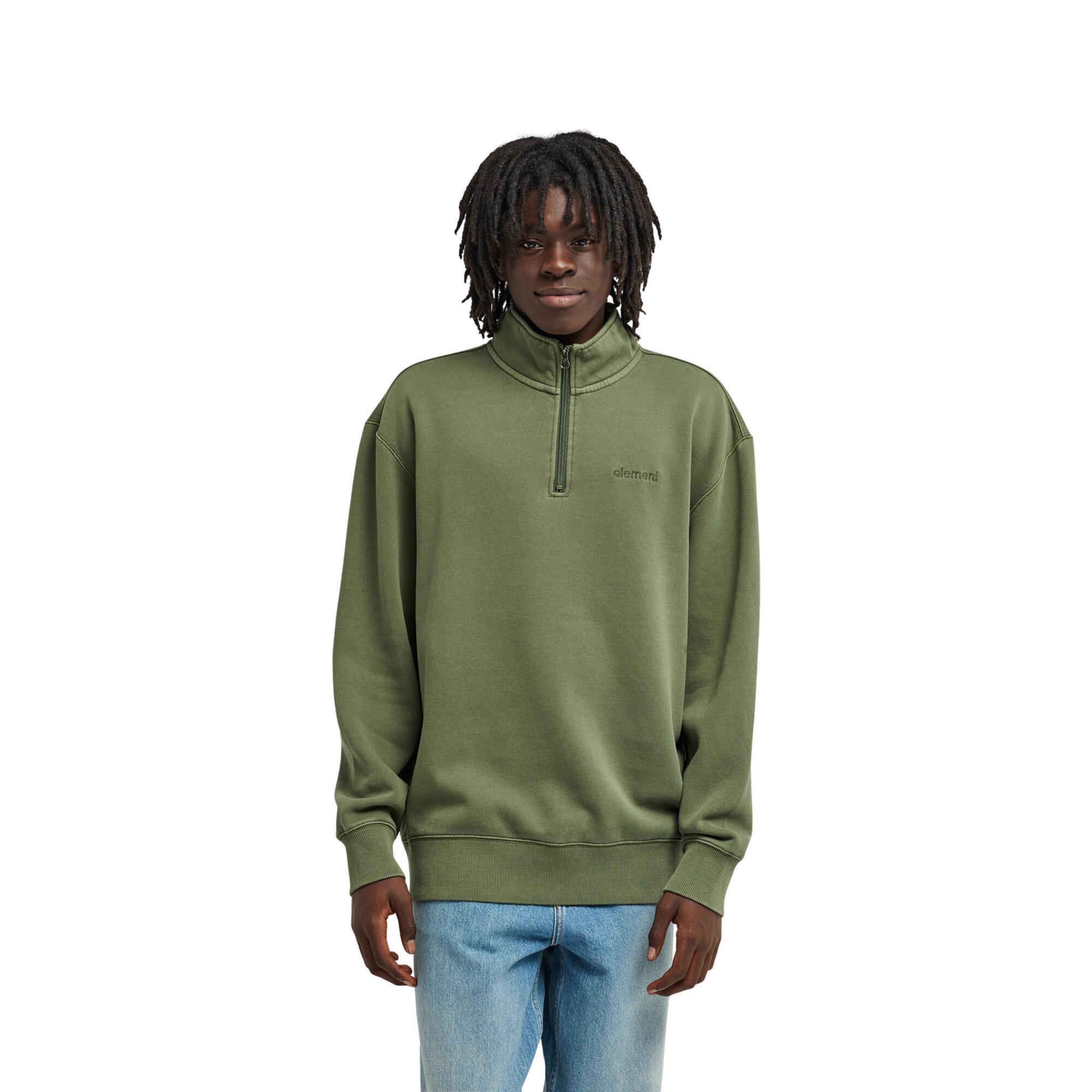 Sudadera de hombre Lowcase Pigment Element - Verde Verde-1