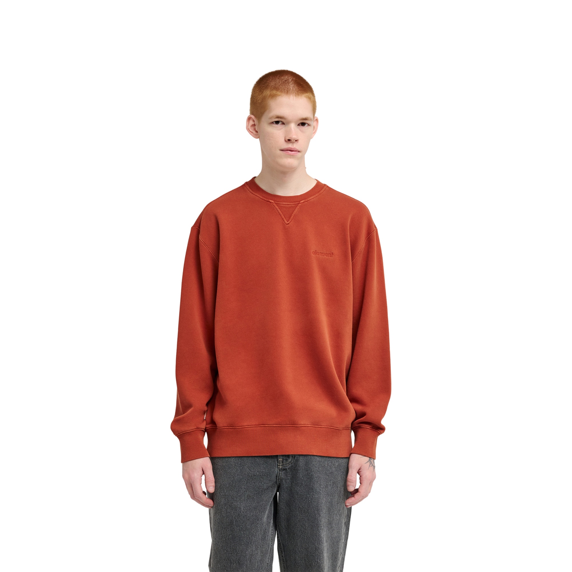 Sudadera de hombre Lowcase Pigment Cr Element - Naranja Naranja-1