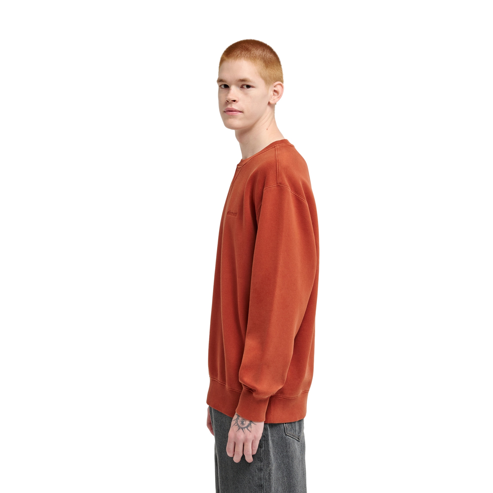 Sudadera de hombre Lowcase Pigment Cr Element - Naranja Naranja-3