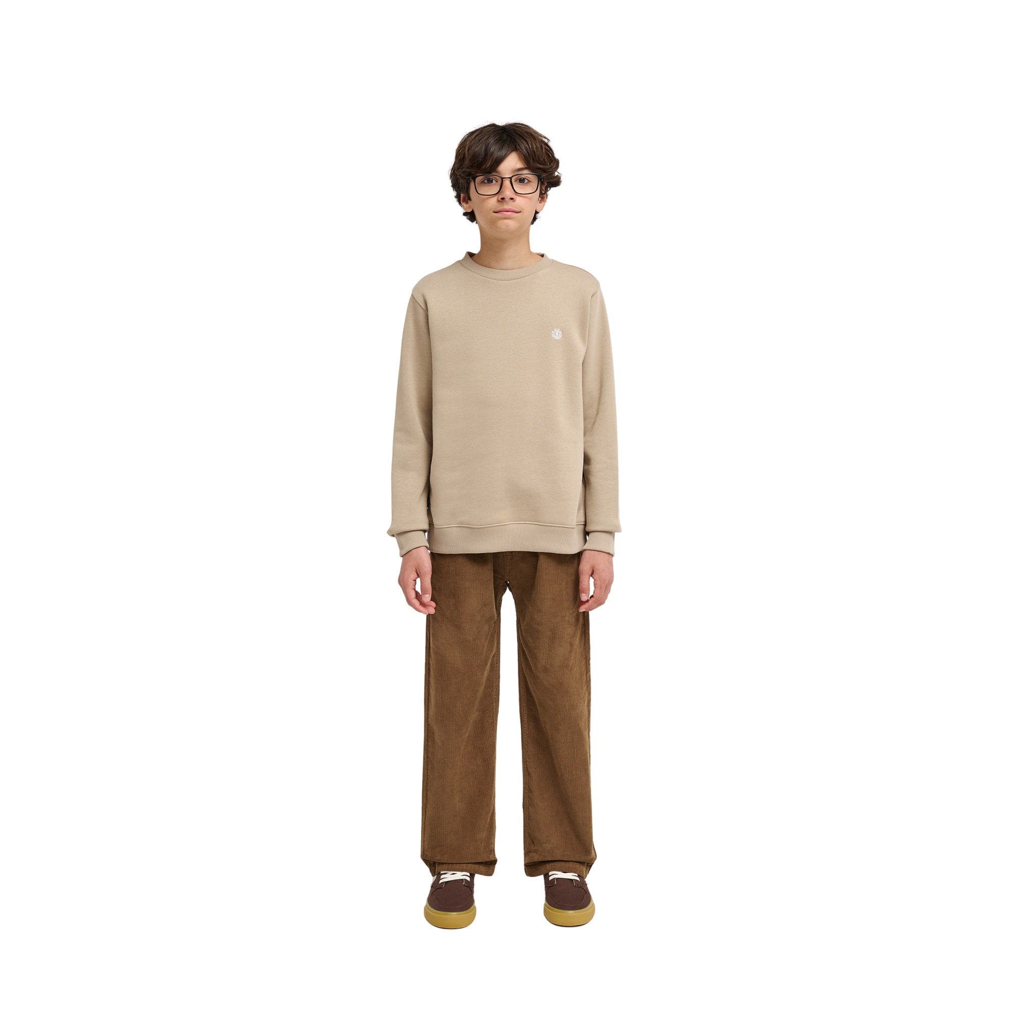 Sudadera de niños Icon Embroidery Cr Y Element - Marrón Marrón-3