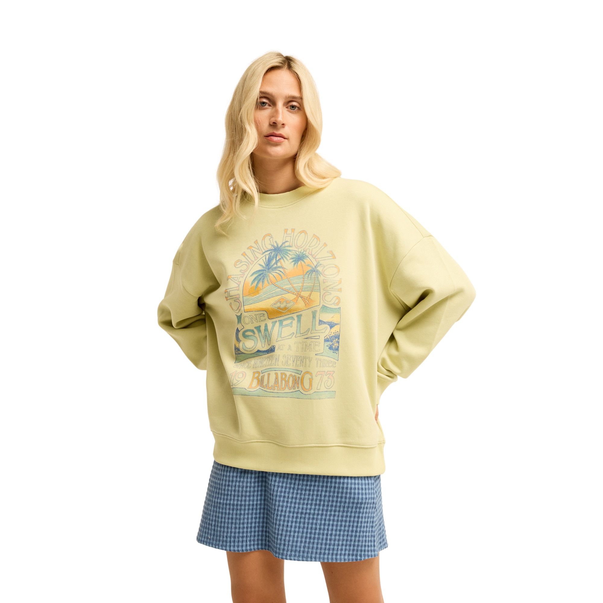 Imagen 1 de Sudadera de mujer Chasing Horizons Billabong - Verde Verde
