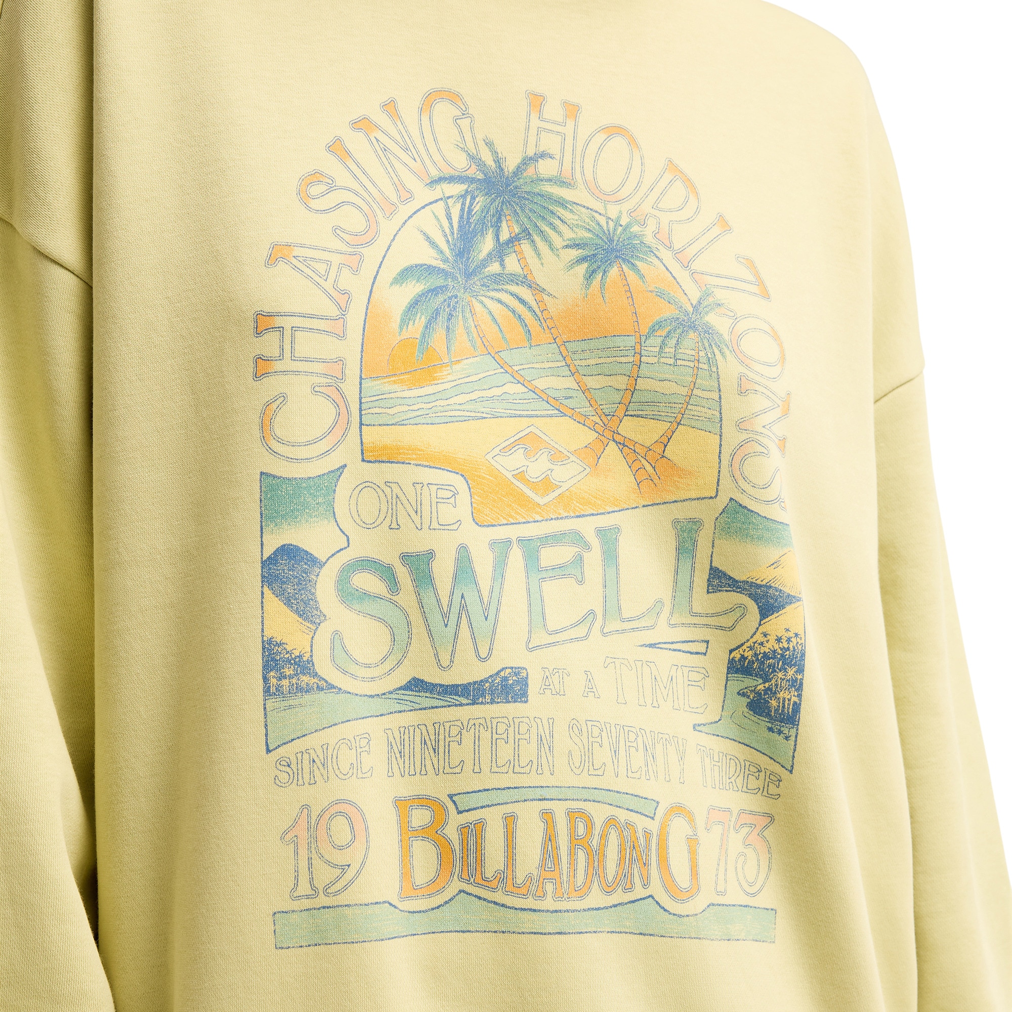Imagen 3 de Sudadera de mujer Chasing Horizons Billabong - Verde Verde