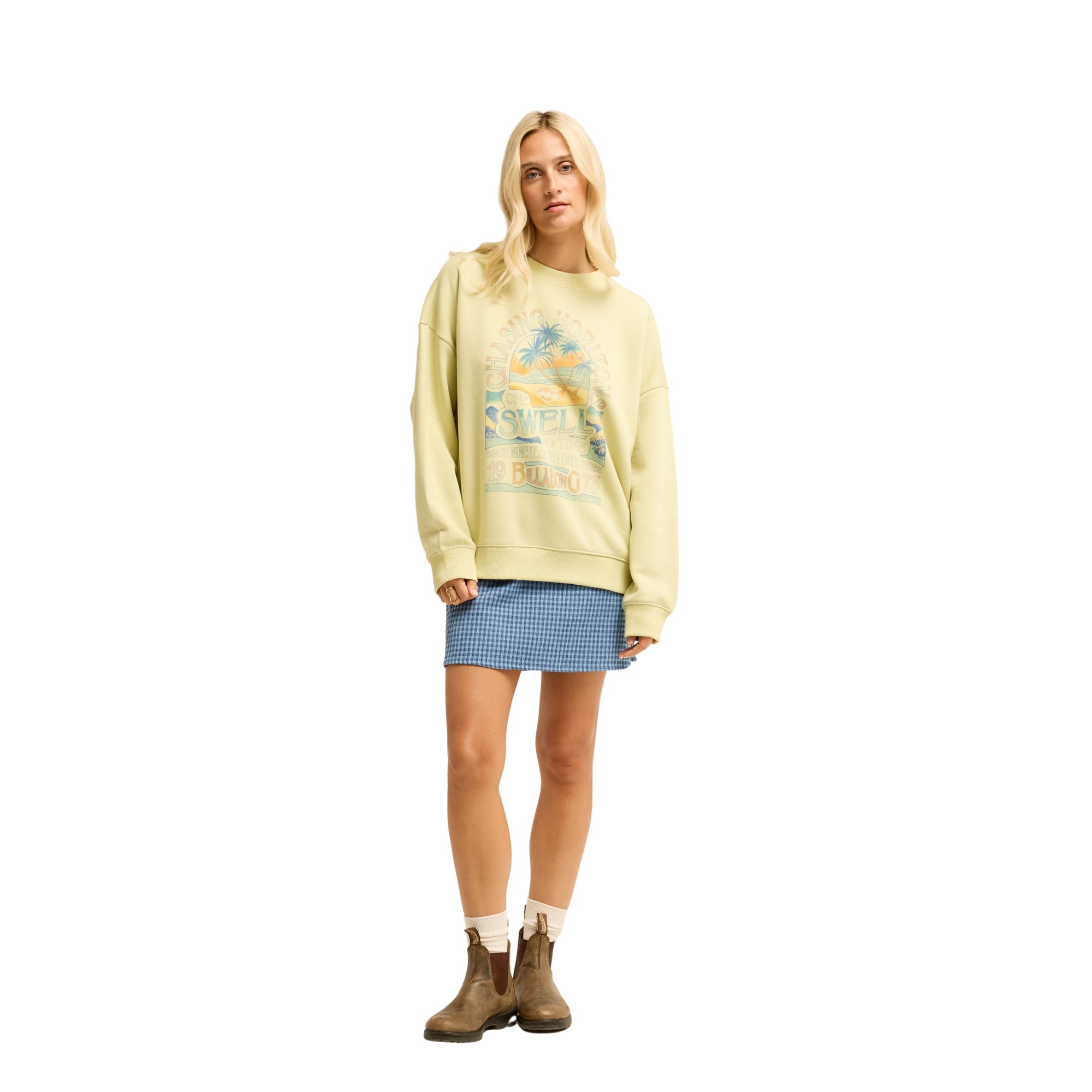 Imagen 4 de Sudadera de mujer Chasing Horizons Billabong - Verde Verde