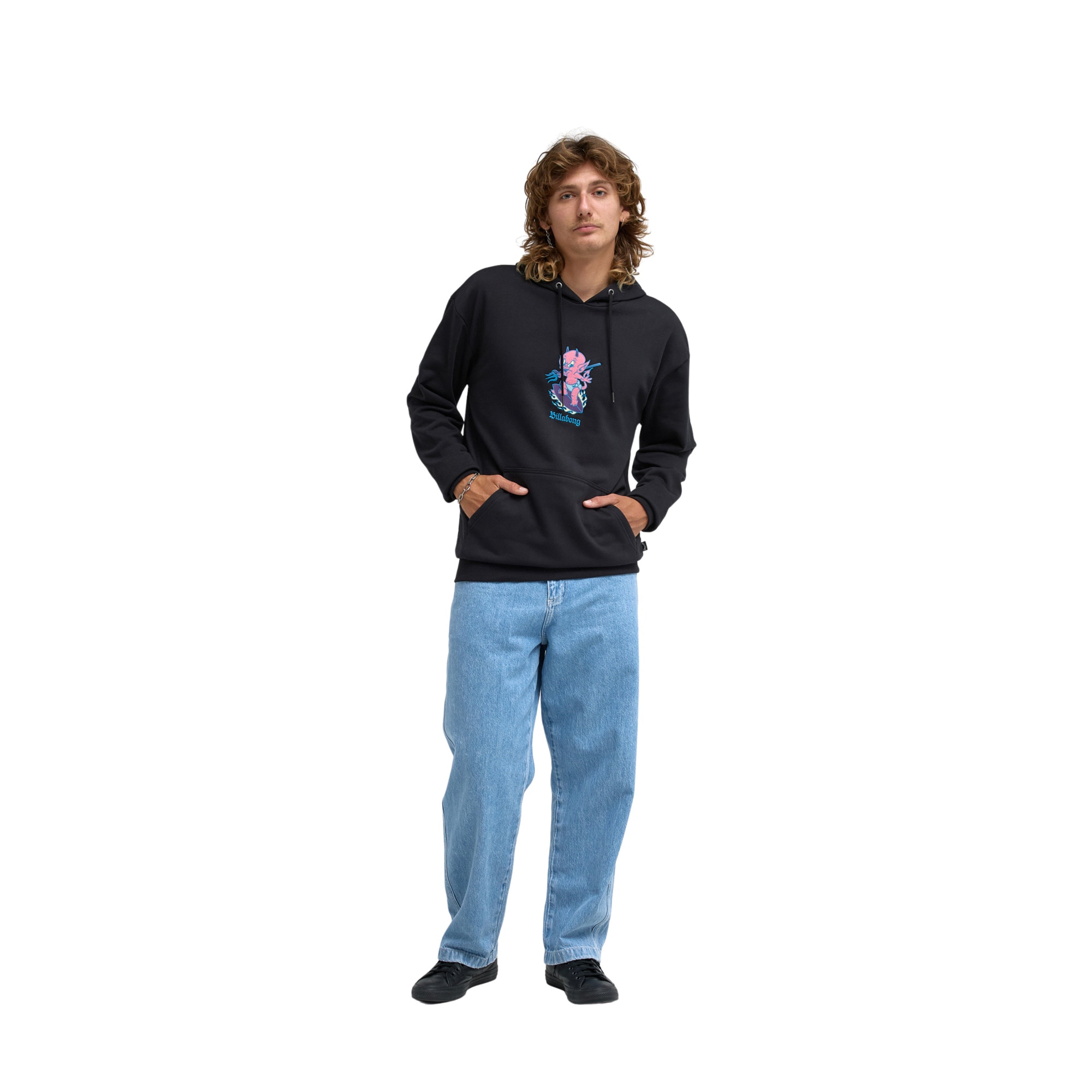 Imagen 4 de Sudadera de hombre Burleigh Billabong - Negro Negro
