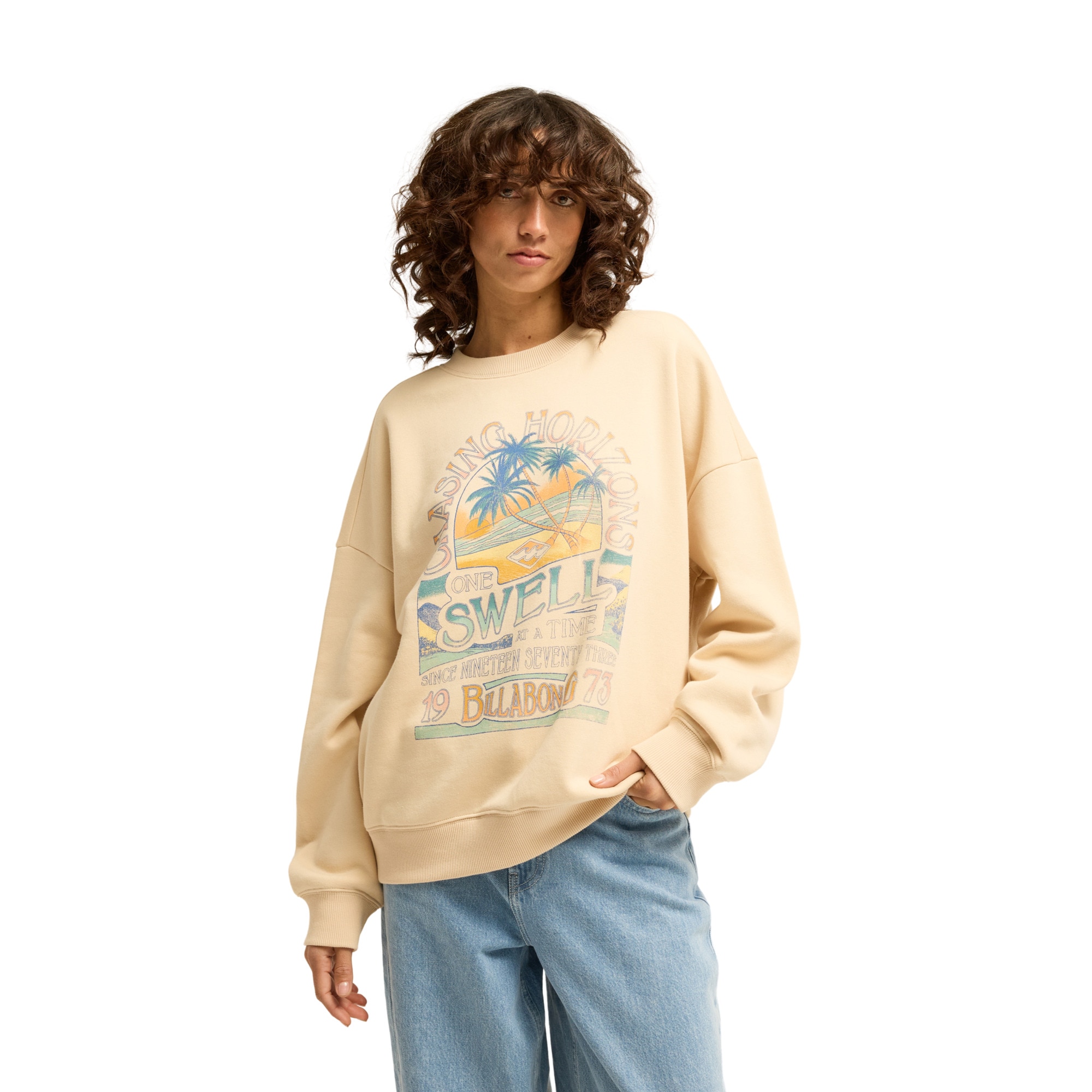 Imagen 1 de Sudadera de mujer Chasing Horizons Billabong - Blanco Blanco