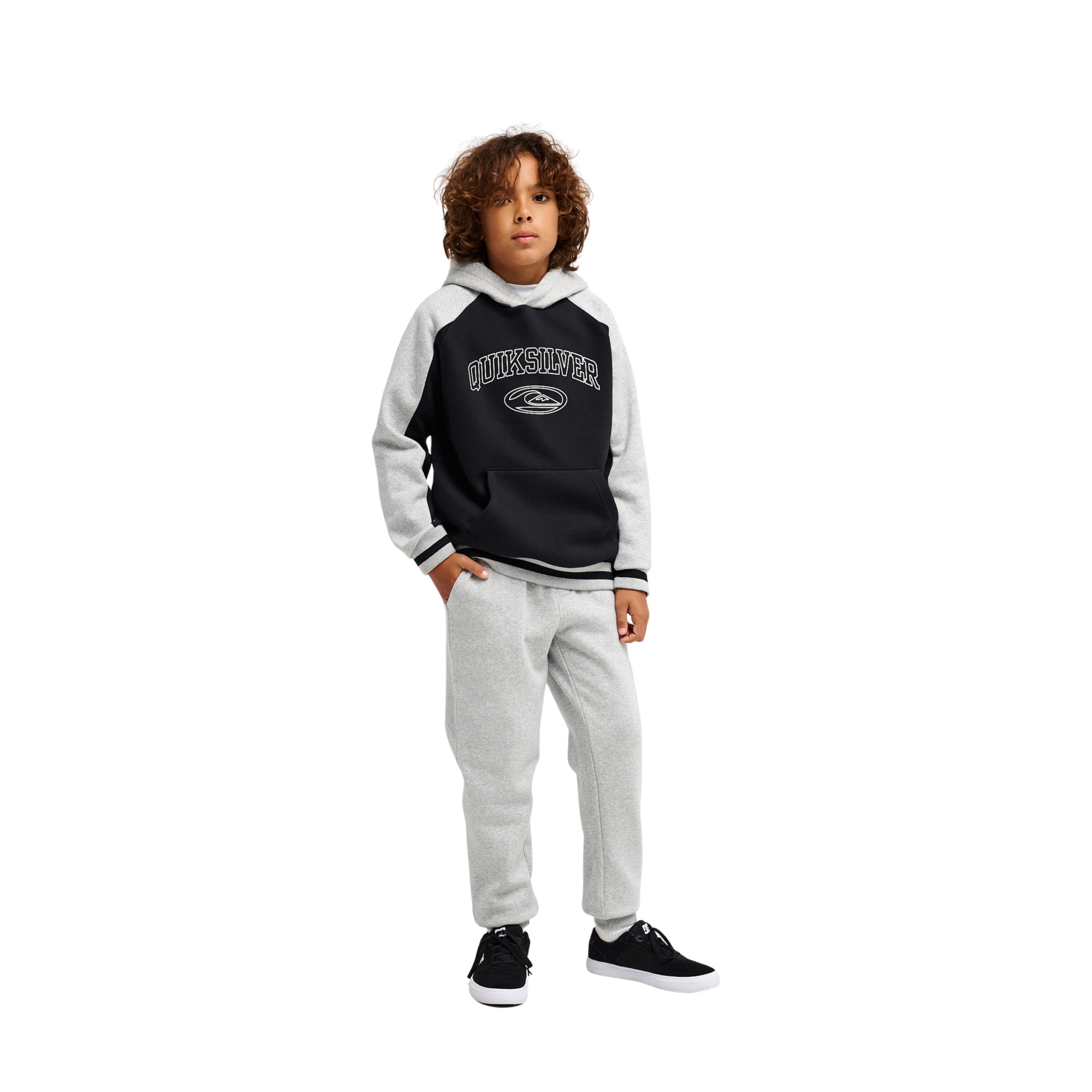 Pantalón de niños Slim Quiksilver - Gris Gris-5