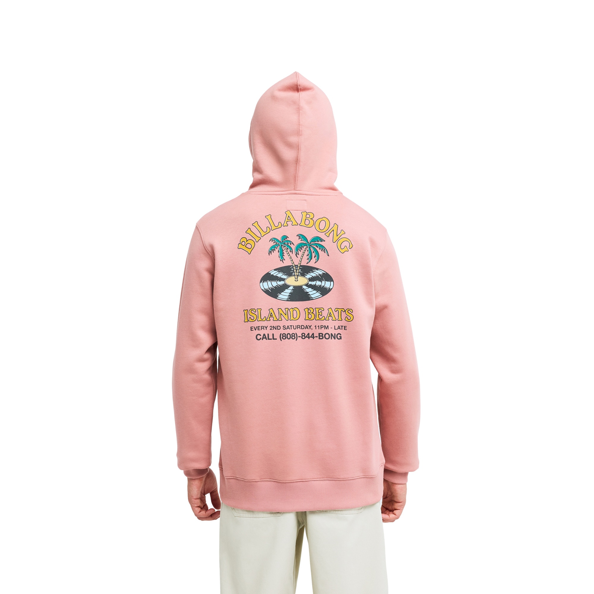Sudadera de hombre Foundation Billabong - Rosa pastel Rosa pastel-3