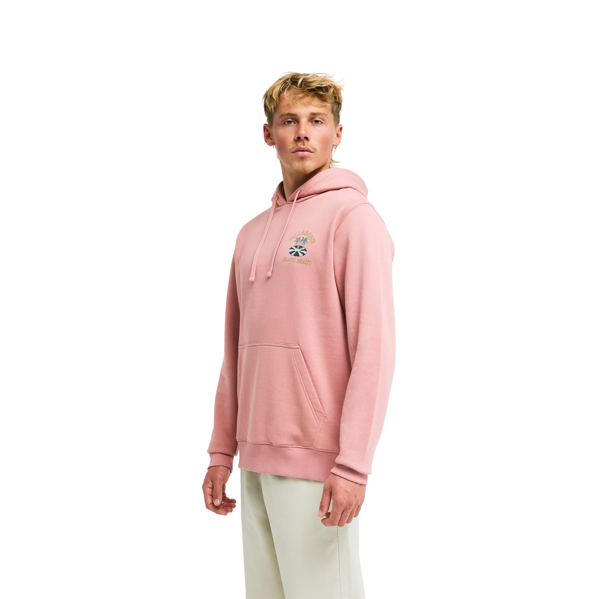 Sudadera de hombre Foundation Billabong - Rosa pastel Rosa pastel-4