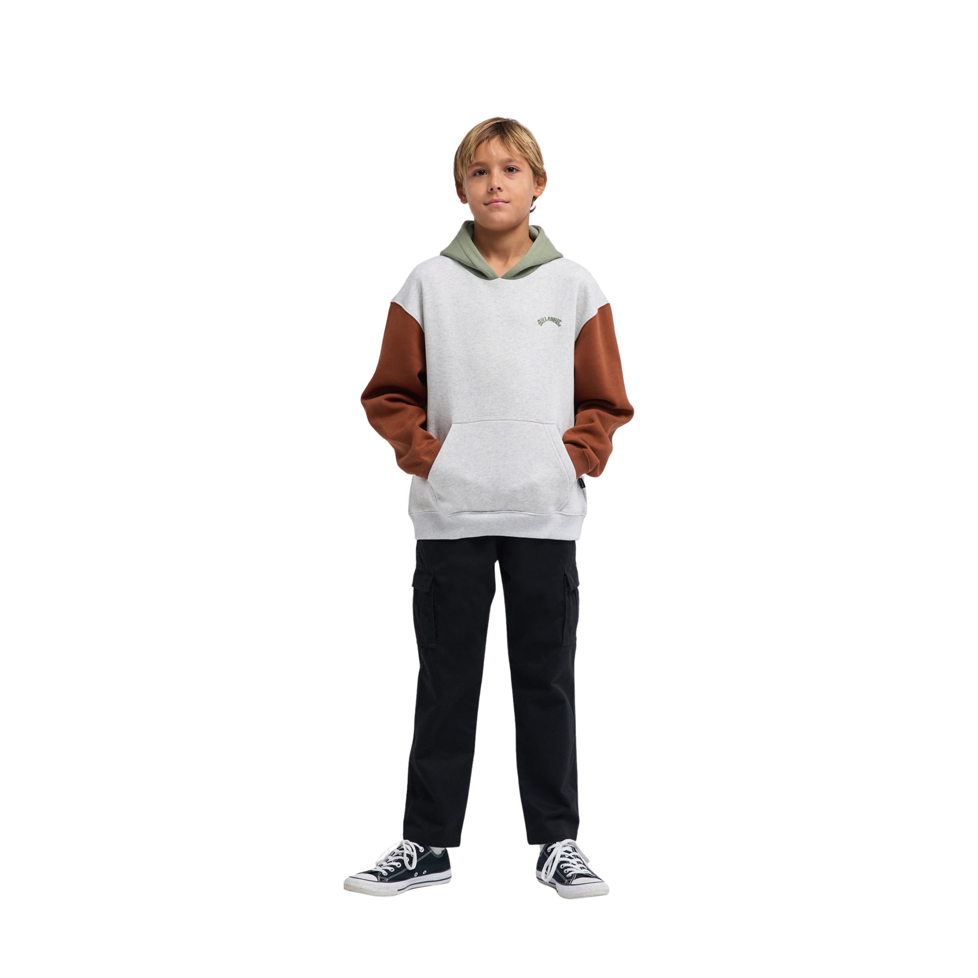 Sudadera de niños Arch Block Po Billabong - Gris Gris-3