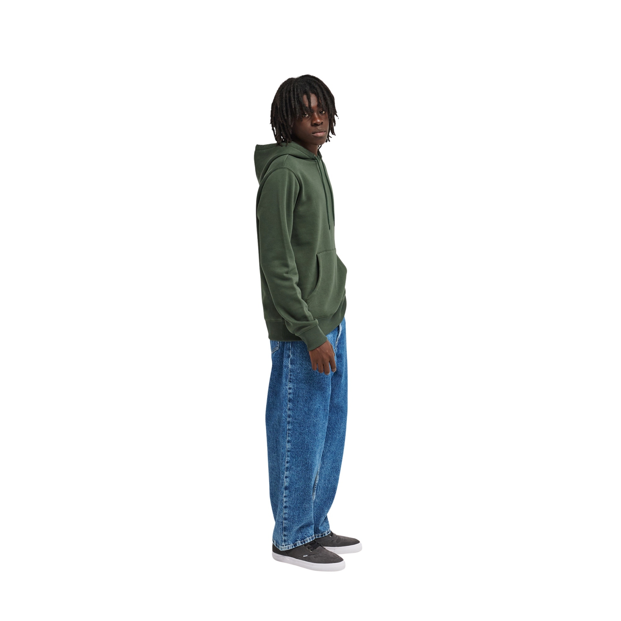 Sudadera de hombre Icon Embroidery Po Element - Verde Verde-4