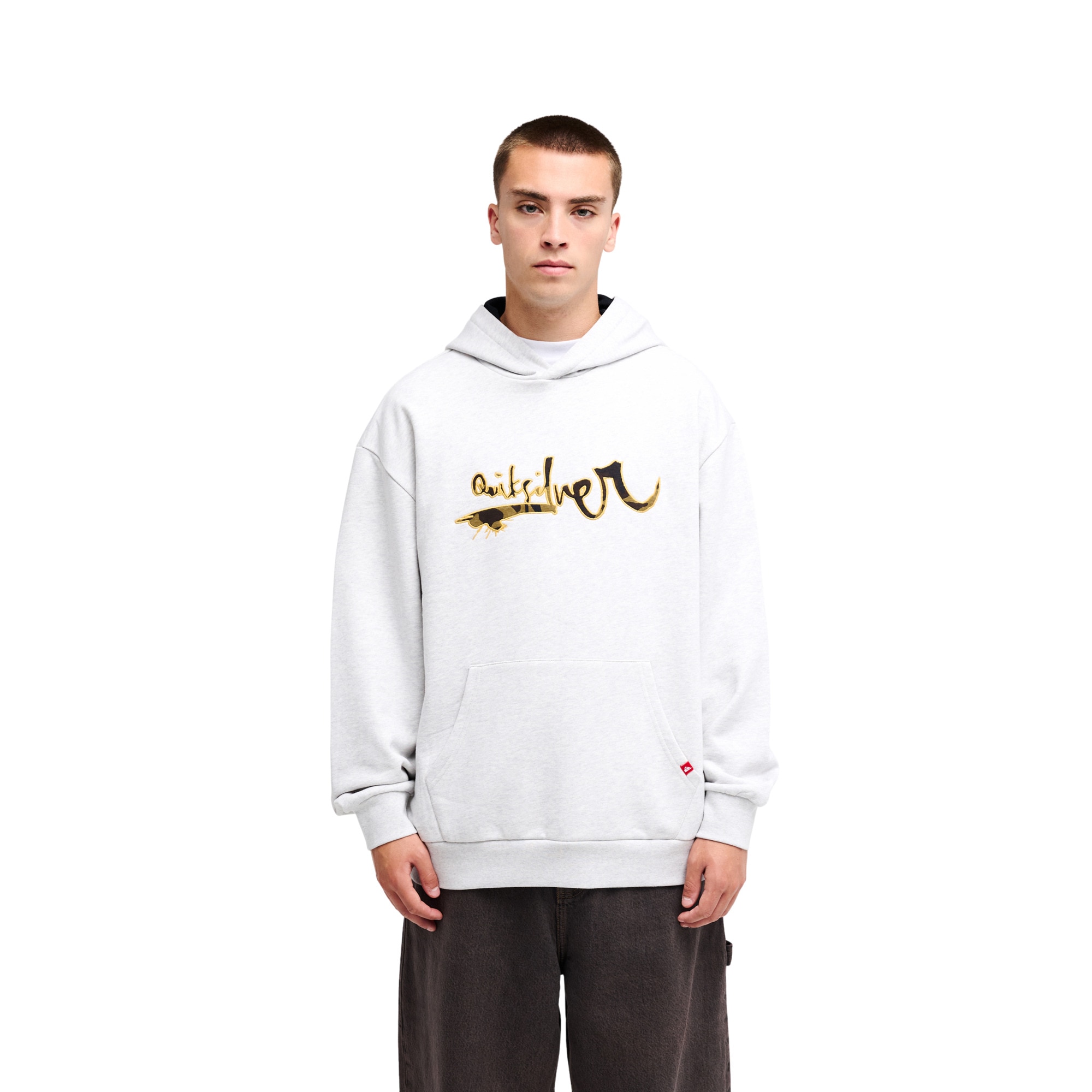 Sudadera de hombre Young Guns Vortex Quiksilver - Gris Gris-1