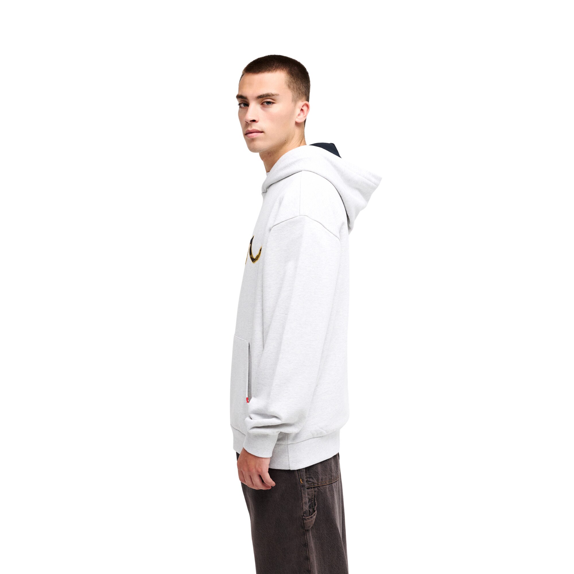 Sudadera de hombre Young Guns Vortex Quiksilver - Gris Gris-3